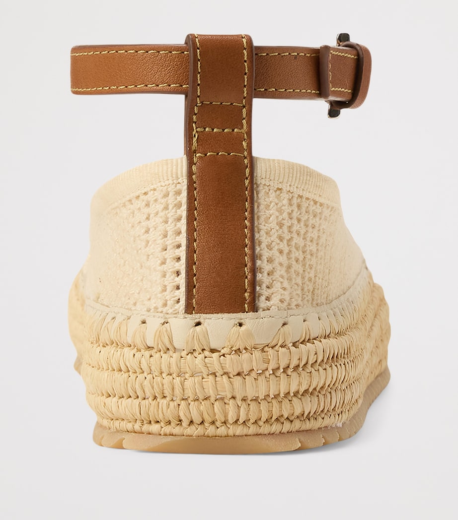 Mesh Astred Flat Espadrilles LUX CREAM/RL GOLD Image 5