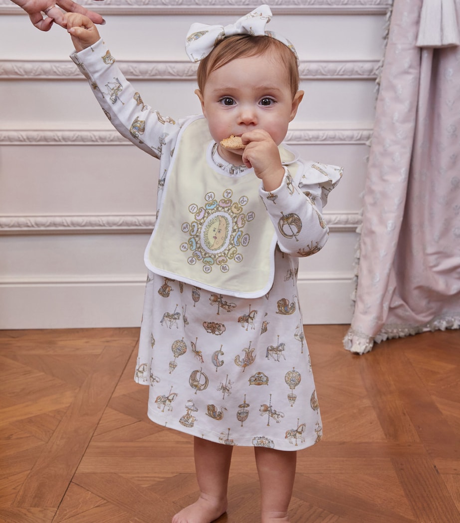 Organic Cotton Zodiac Bib YELLOW Image 4