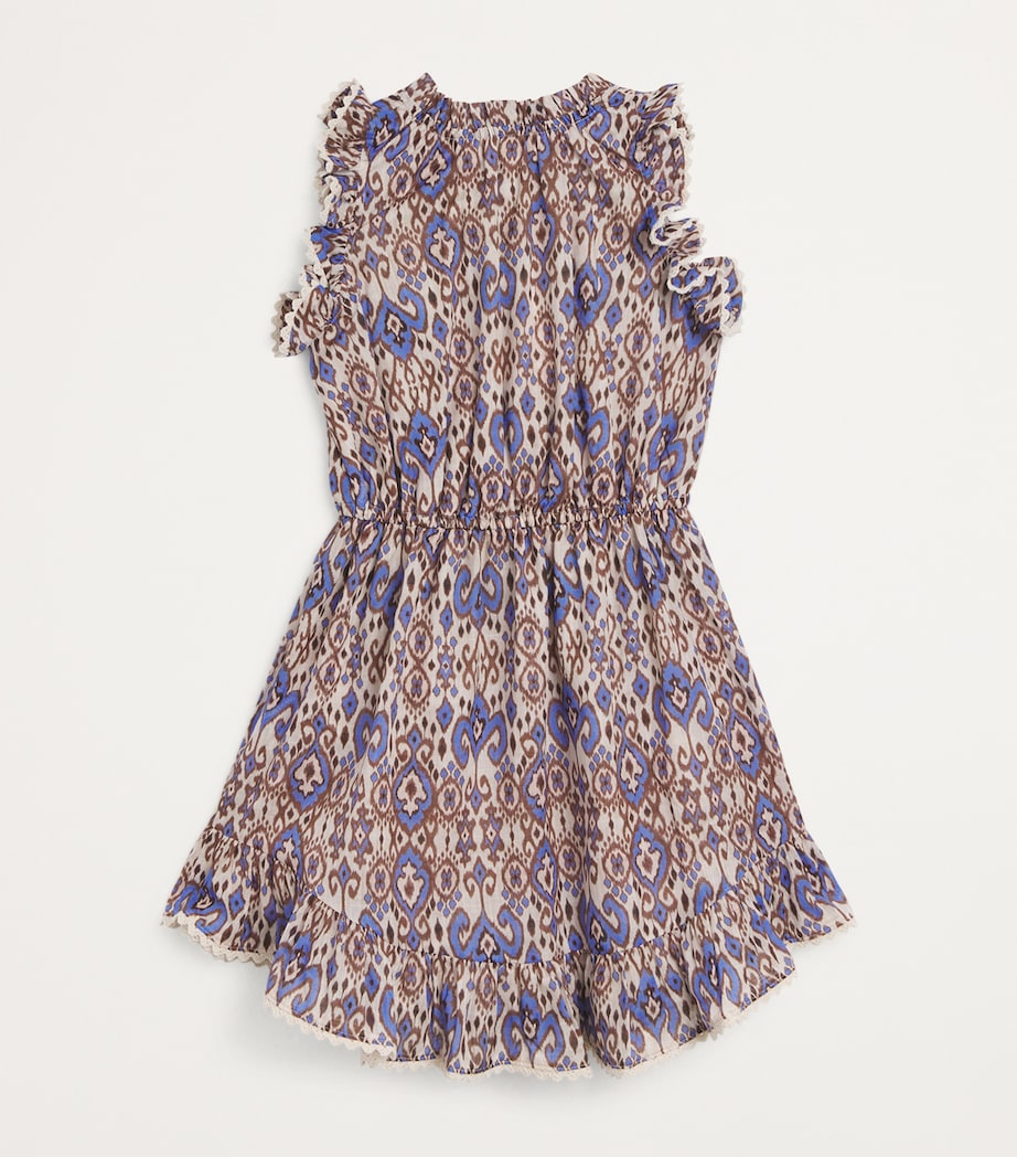 Cotton Wylie Drawstring Dress (1-12 Years) CORIK CORNFLOWER Image 2