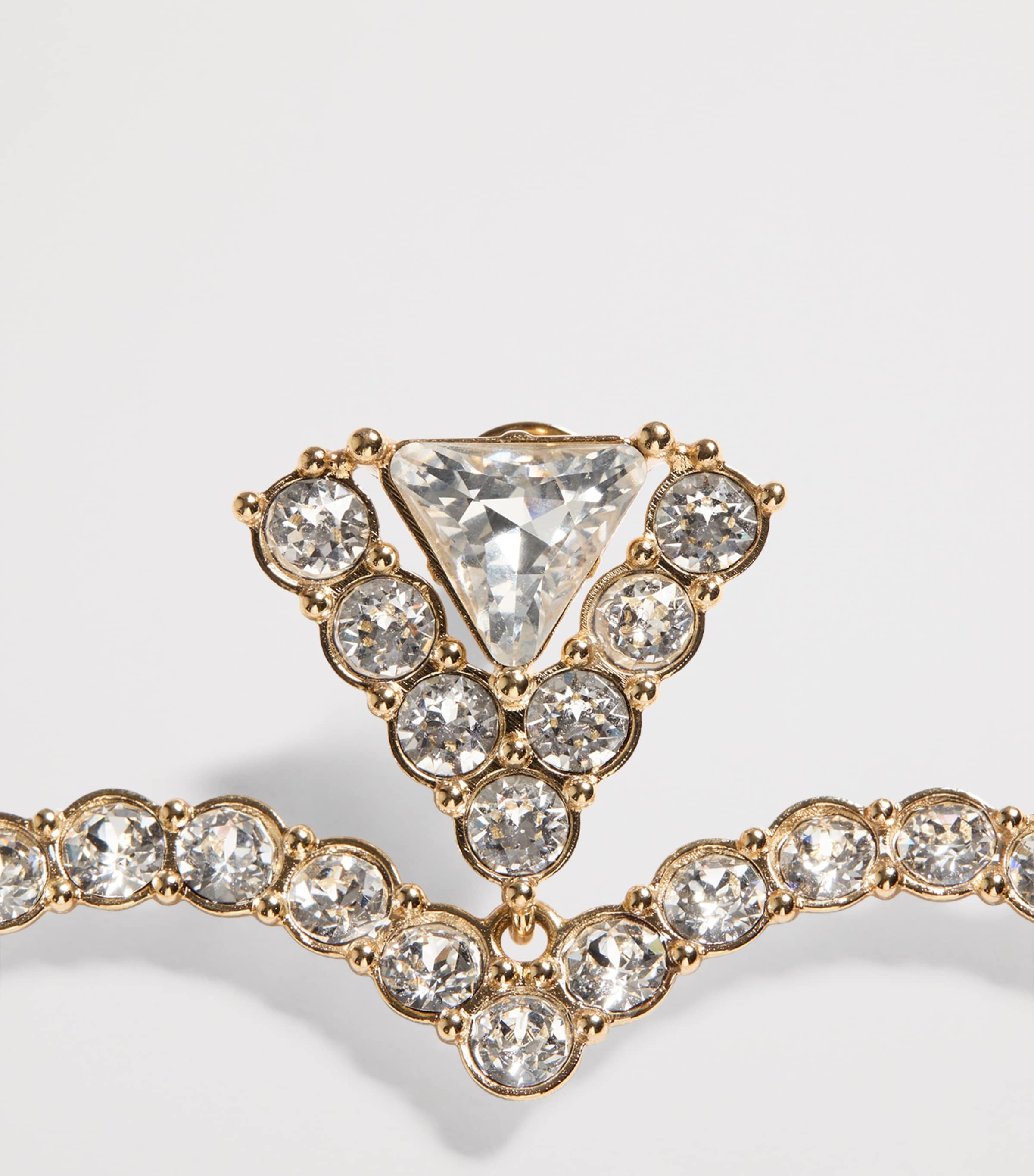 Valentino Garavani Crystal Coeur Royal Earrings Image 4
