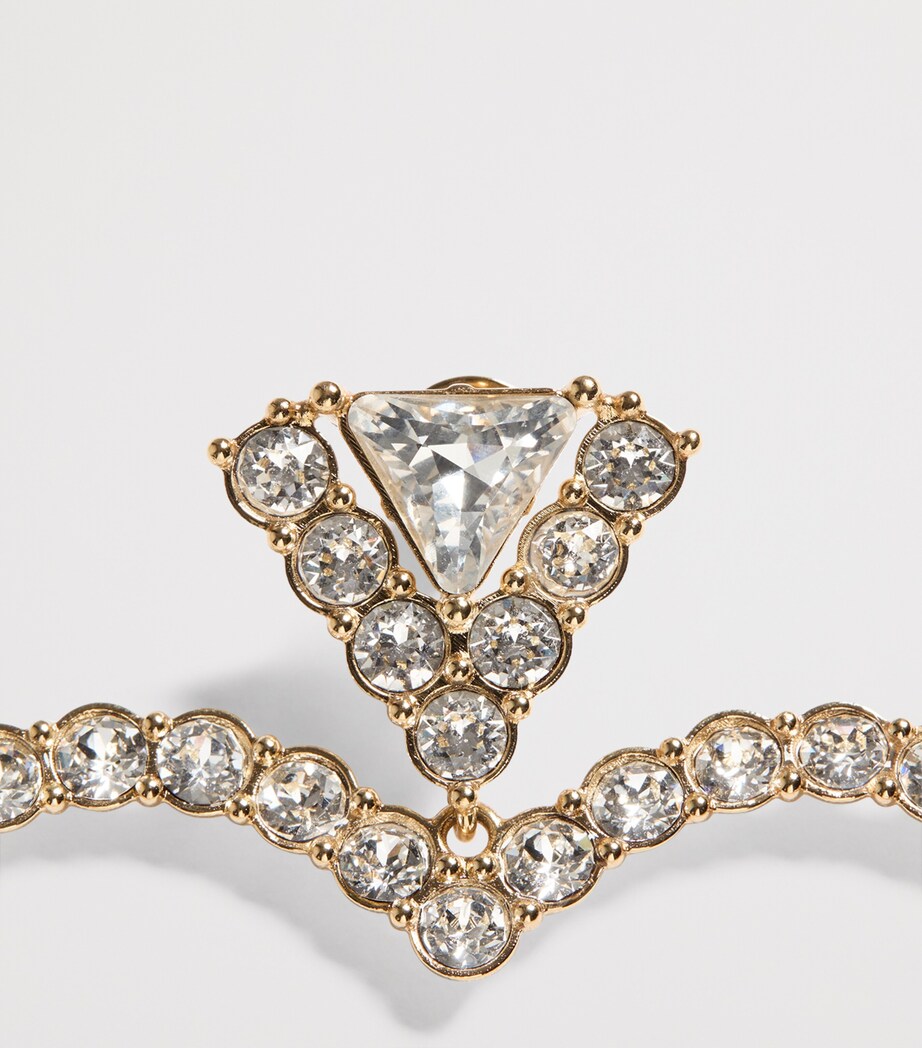 Valentino Garavani Crystal Coeur Royal Earrings Image 4