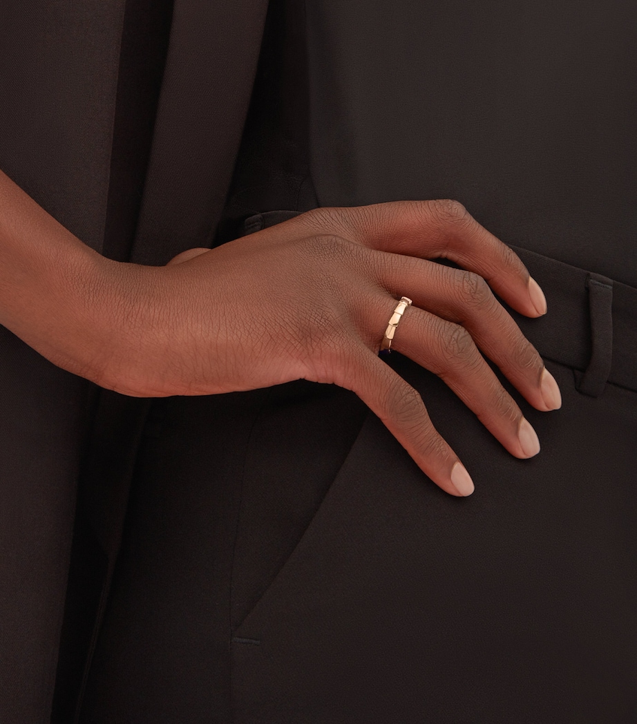 Rose Gold Serpenti Viper Wedding Band PINK GOLD Image 5