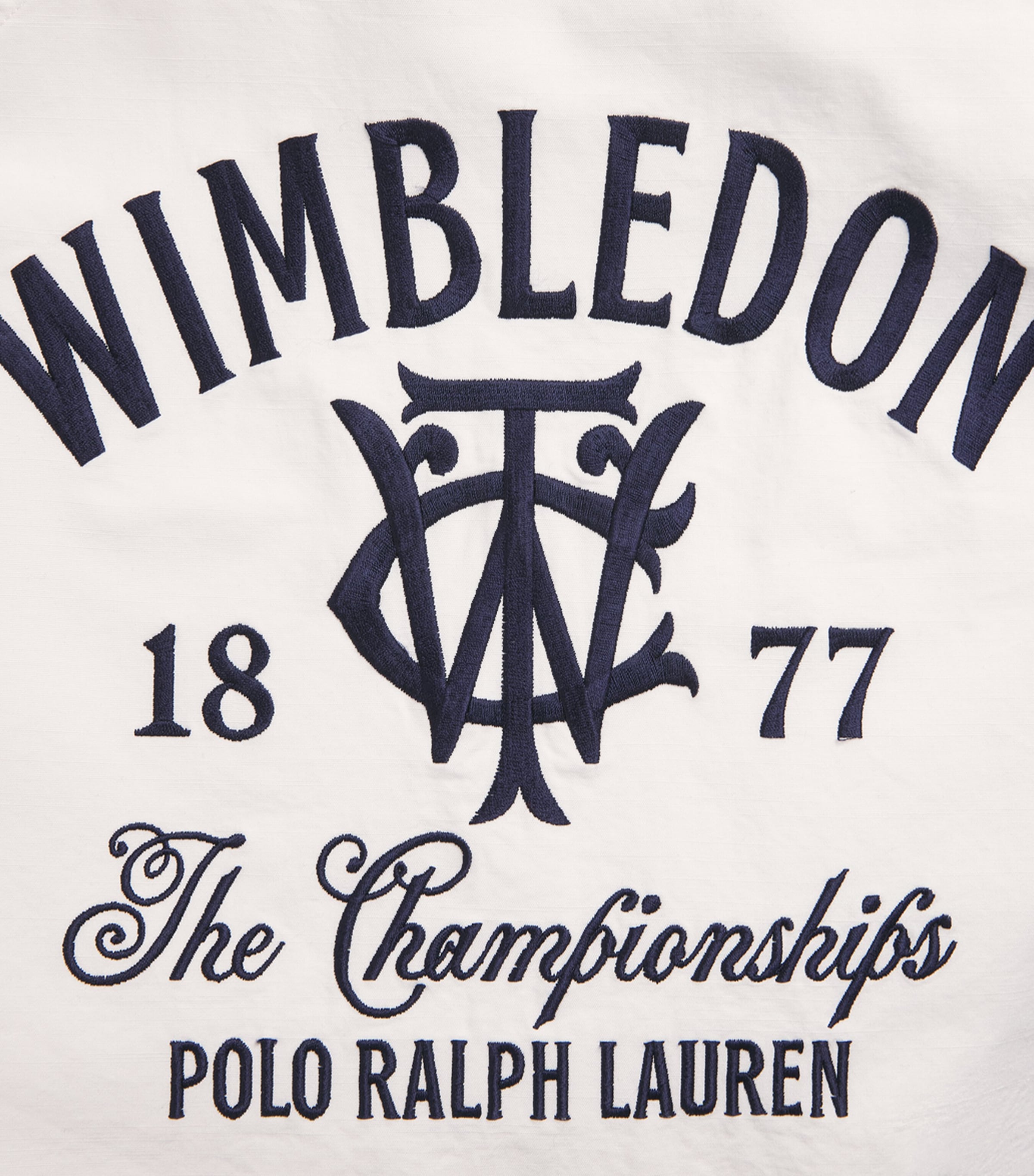 RLX Ralph Lauren White x Wimbledon Twill Windbreaker Jacket