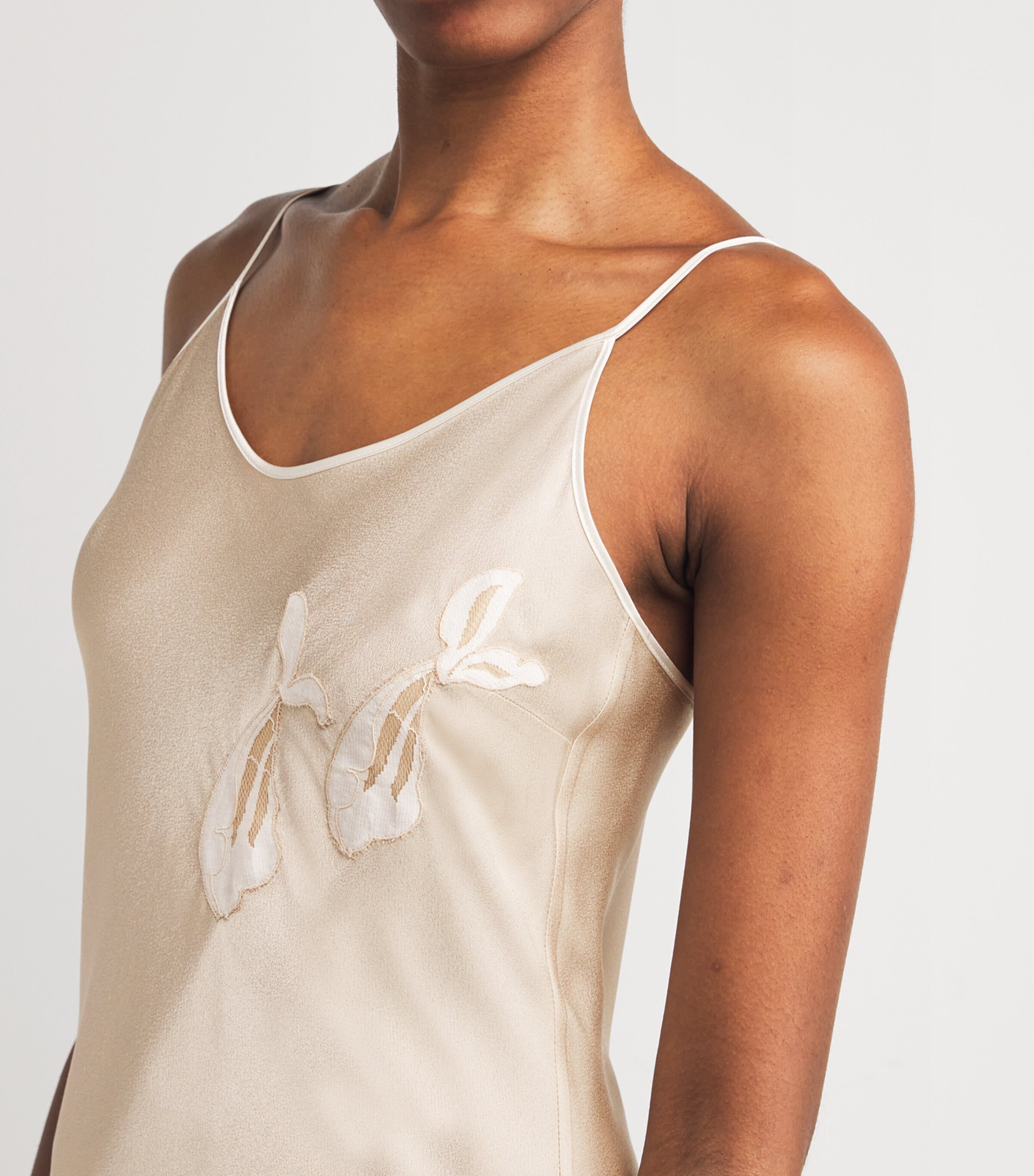 Satin Embellished Elia Nightdress BEIGE Image 6