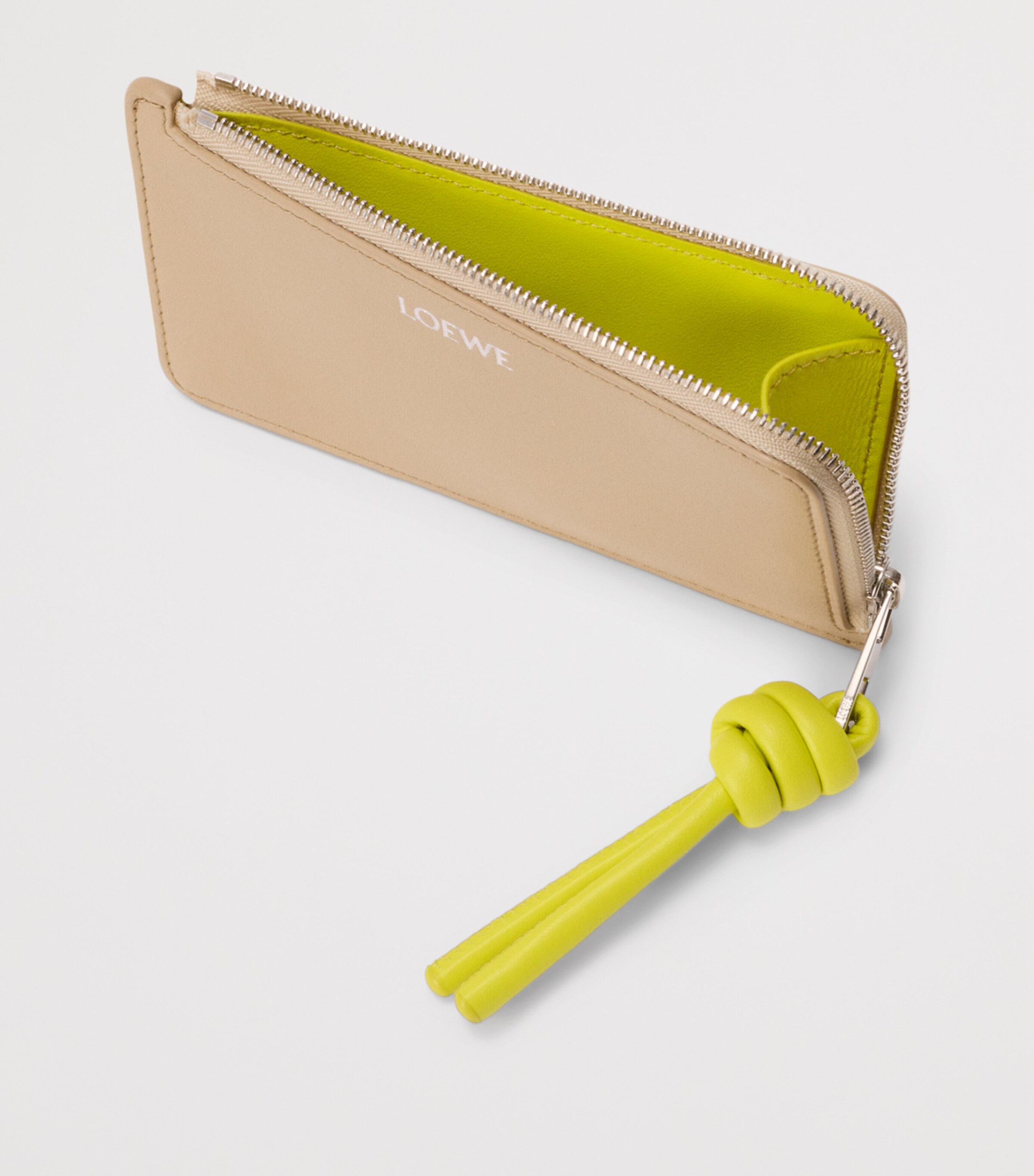 LOEWE Leather Knot Card Holder Beige/lemon Image 2