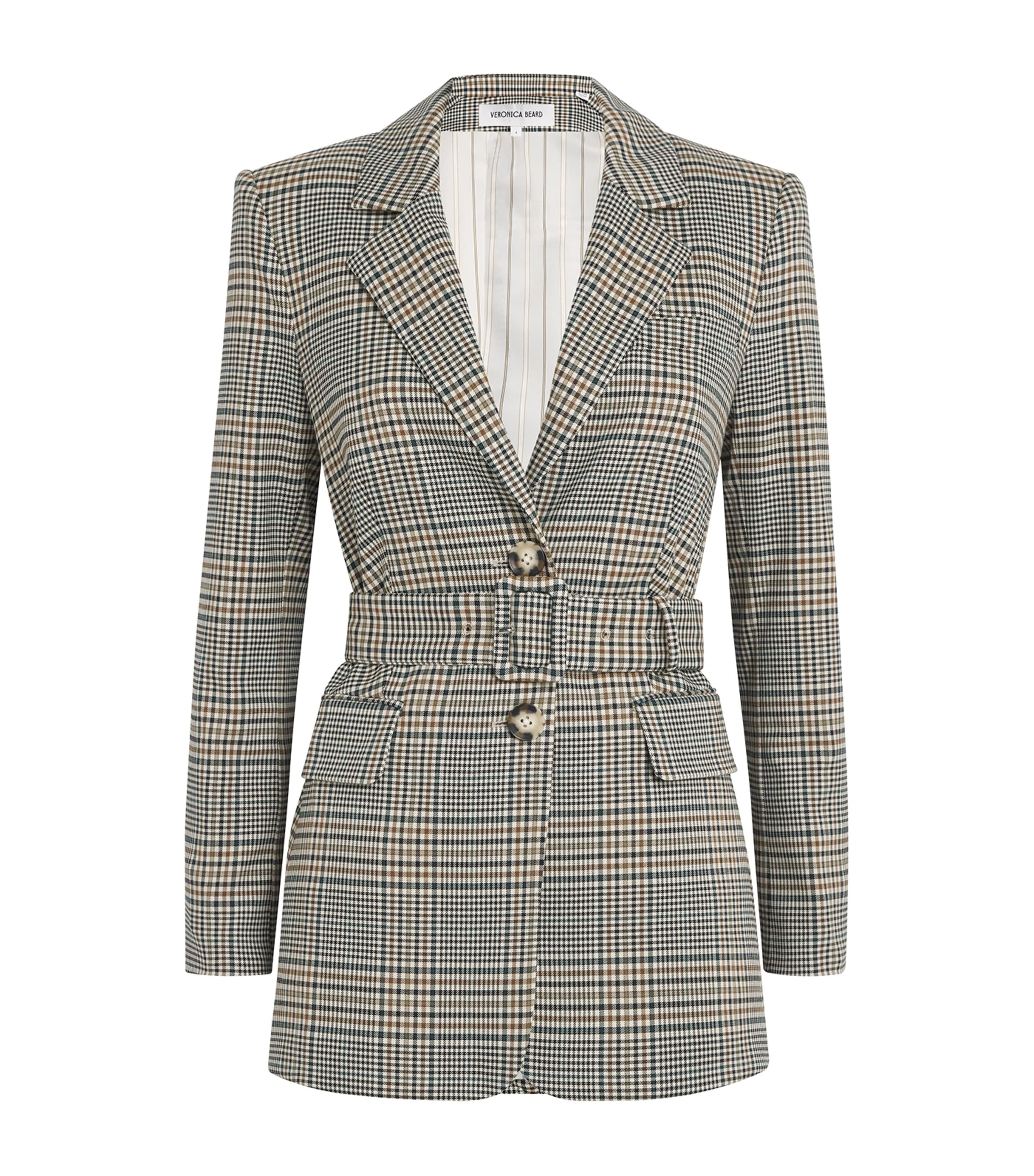 Check Miller Dickey Jacket ECRU/GREEN MULT Image 1