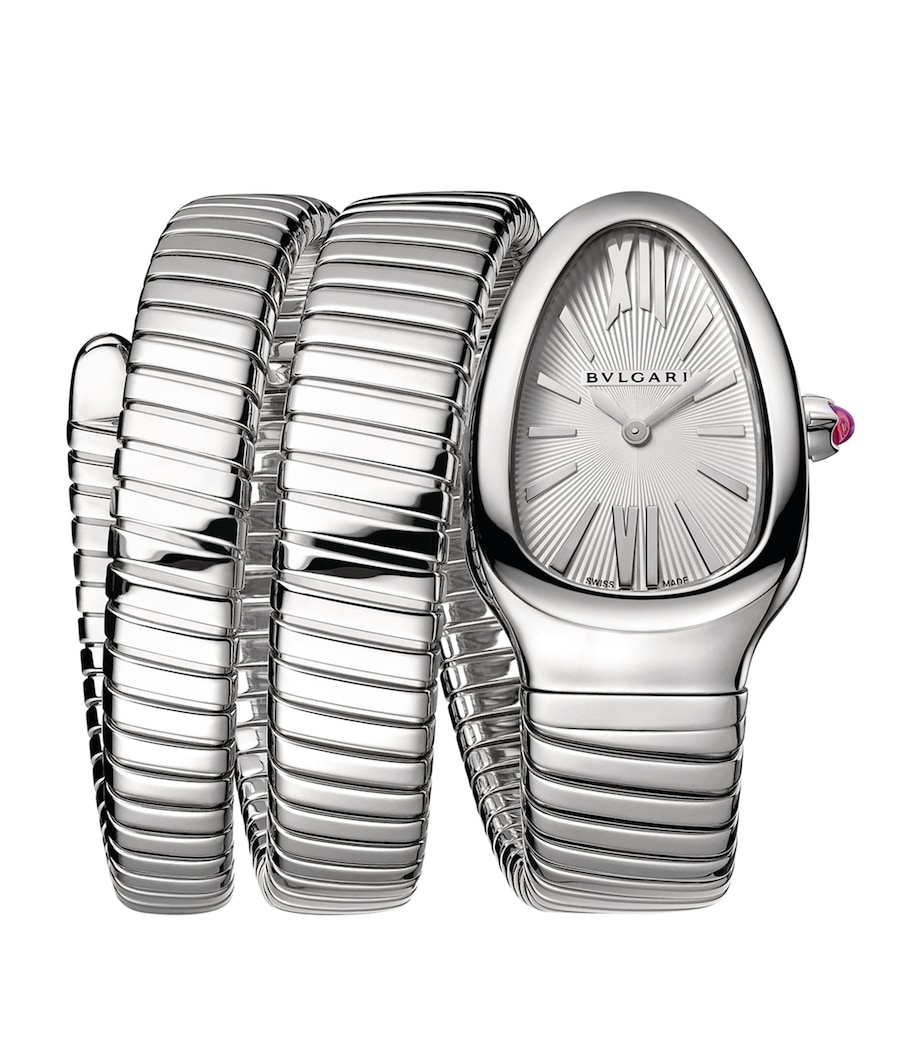 Stainless Steel Serpenti Tubogas Watch 35mm GREY Image 1