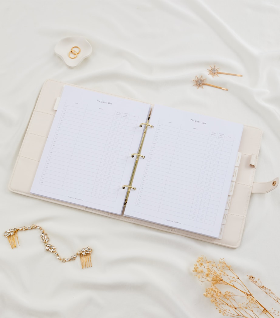 Blush and Gold Our Wedding Planner Binder White, Gold Image 9