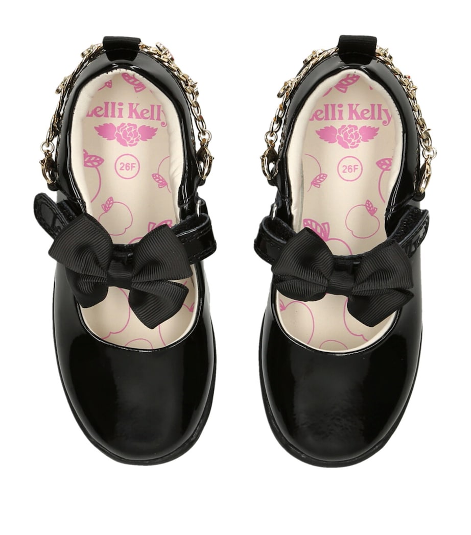 Patent Leather Dolly School Shoes BLACK Image 4