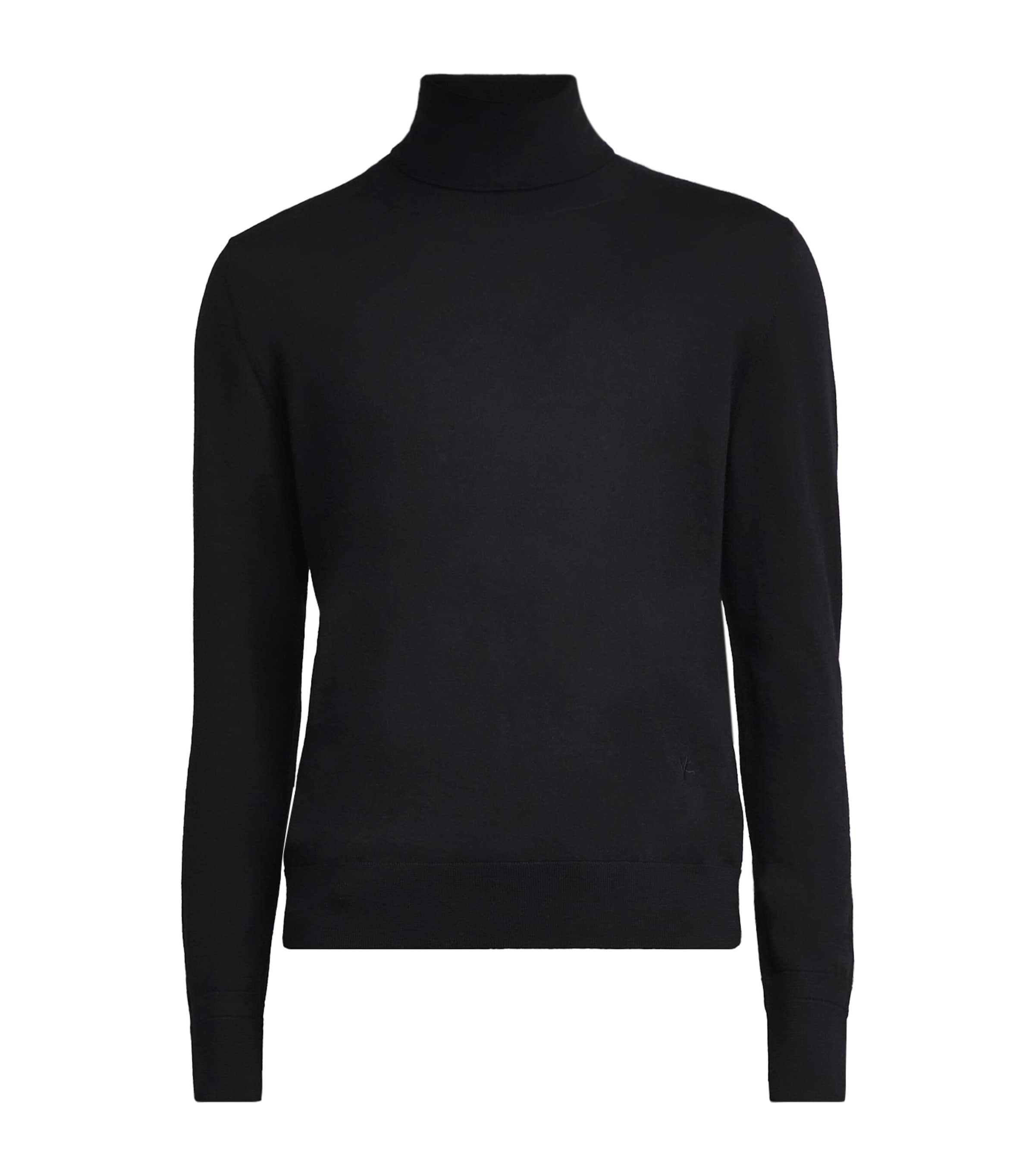 Isaia Mens Wool Rollneck Sweater Image 1