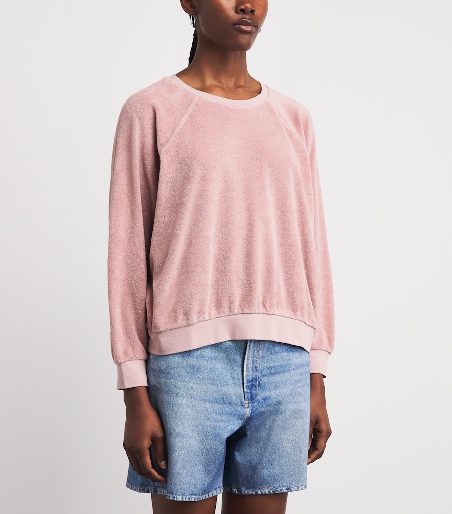 Suzie Kondi Womens Cotton-Blend Samos Sweatshirt Blush Image 4