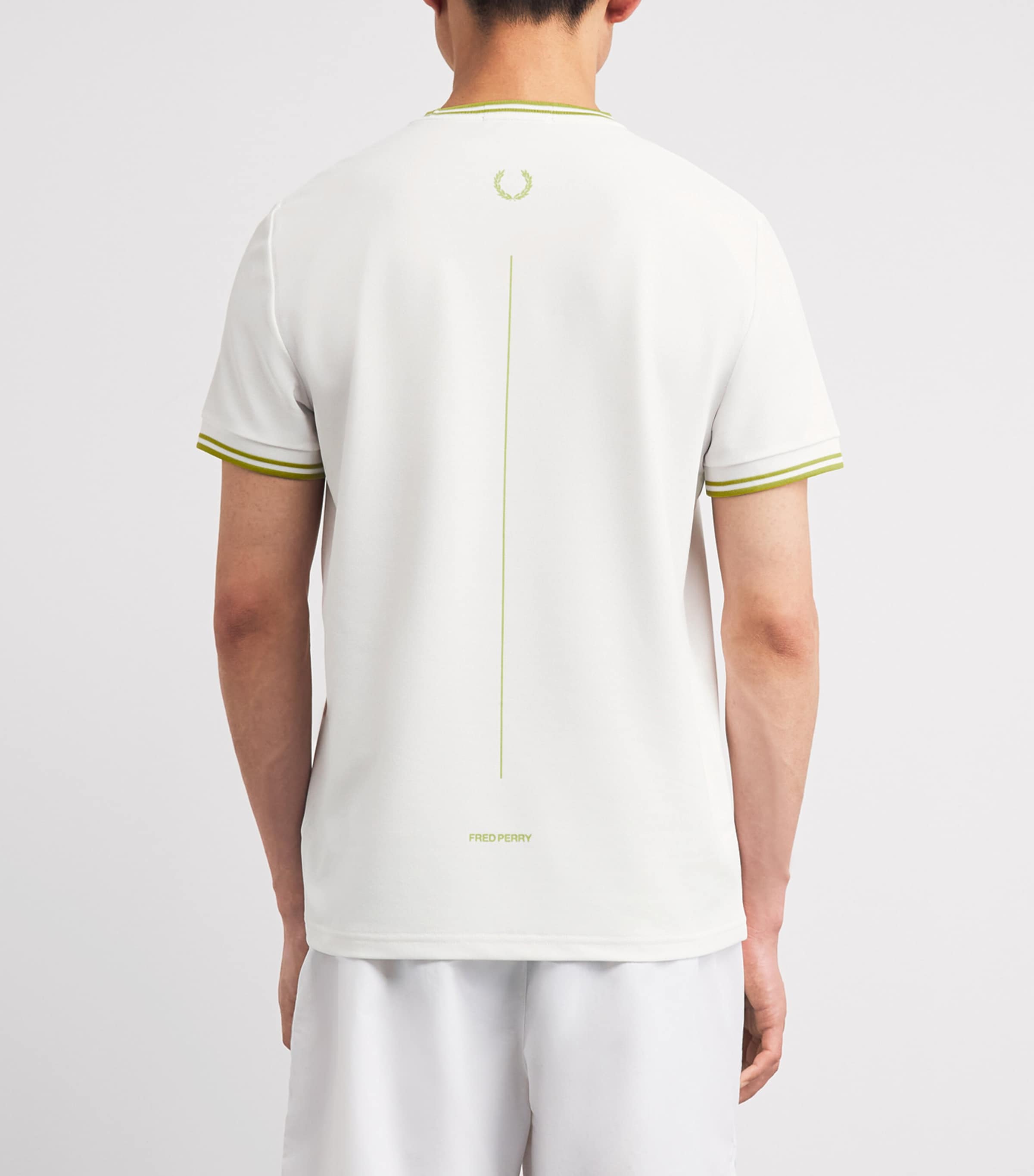 Fred Perry Mens Tennis T-Shirt White Image 5