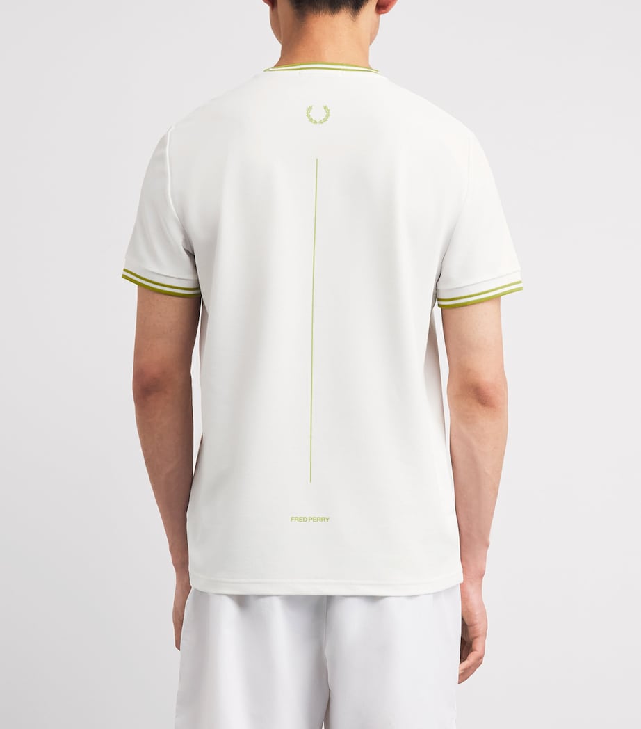 Fred Perry Mens Tennis T-Shirt White Image 5