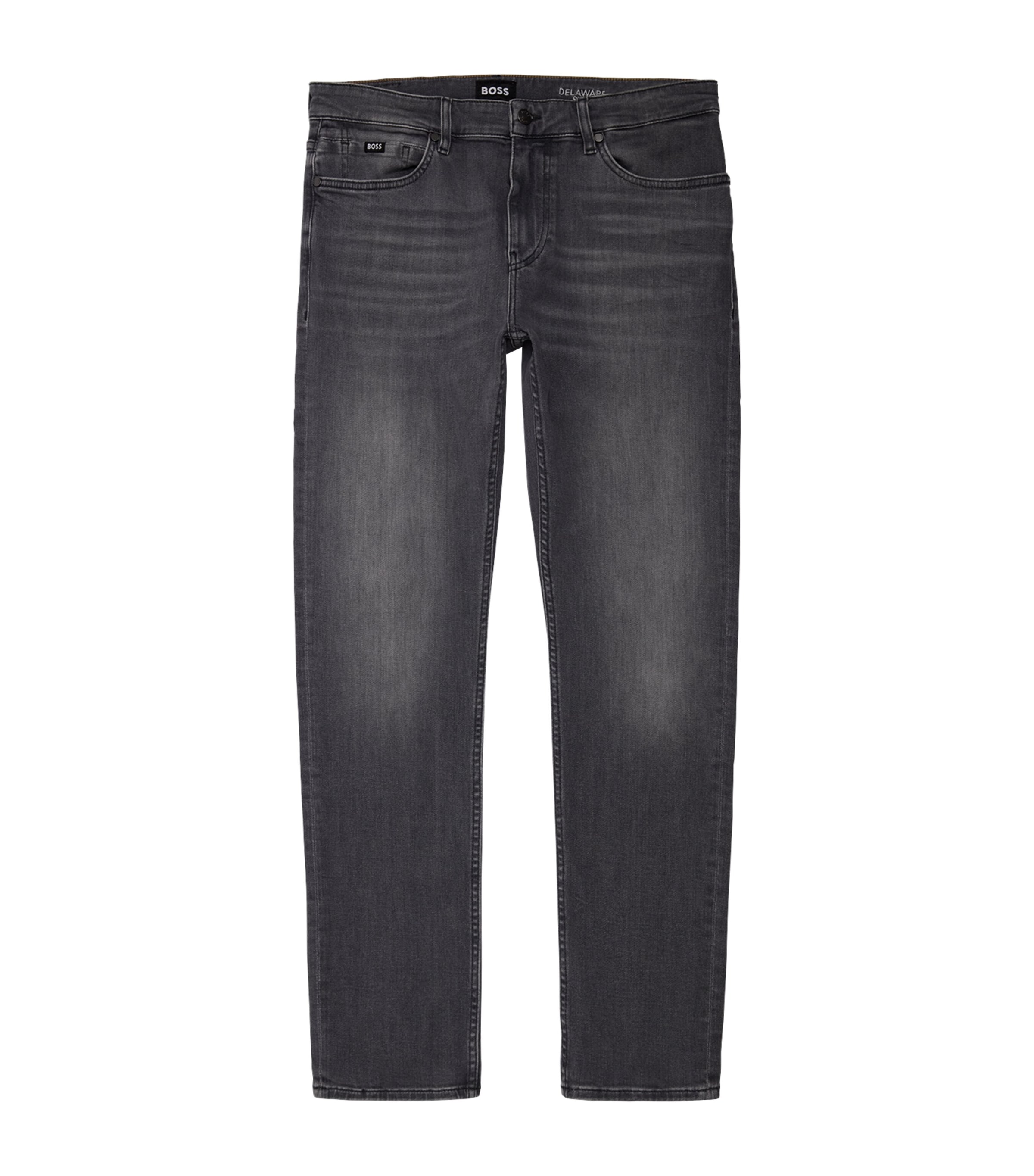 BOSS Mens Delaware Slim Jeans Medium Grery Image 1