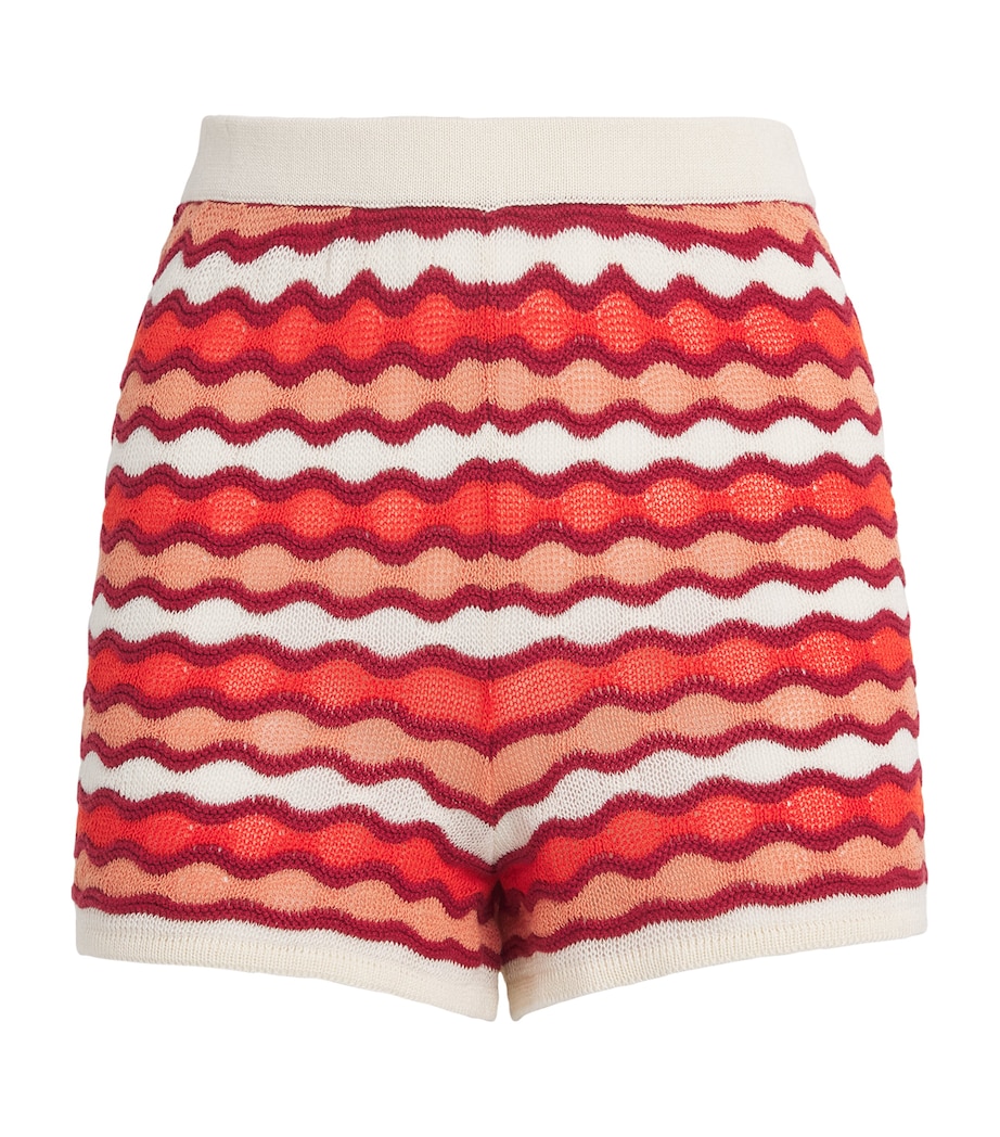 Organic Cotton Crochet Mullu Shorts TANGERINE/PEACH/IVOR Image 1