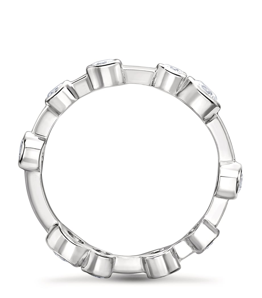 Platinum and Diamond Full-Hoop Ring PLATINUM Image 6