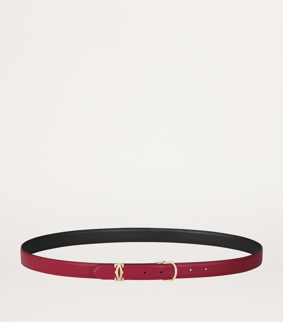 Cartier Reversible C de Cartier Belt Black And Cherry Red Image 3