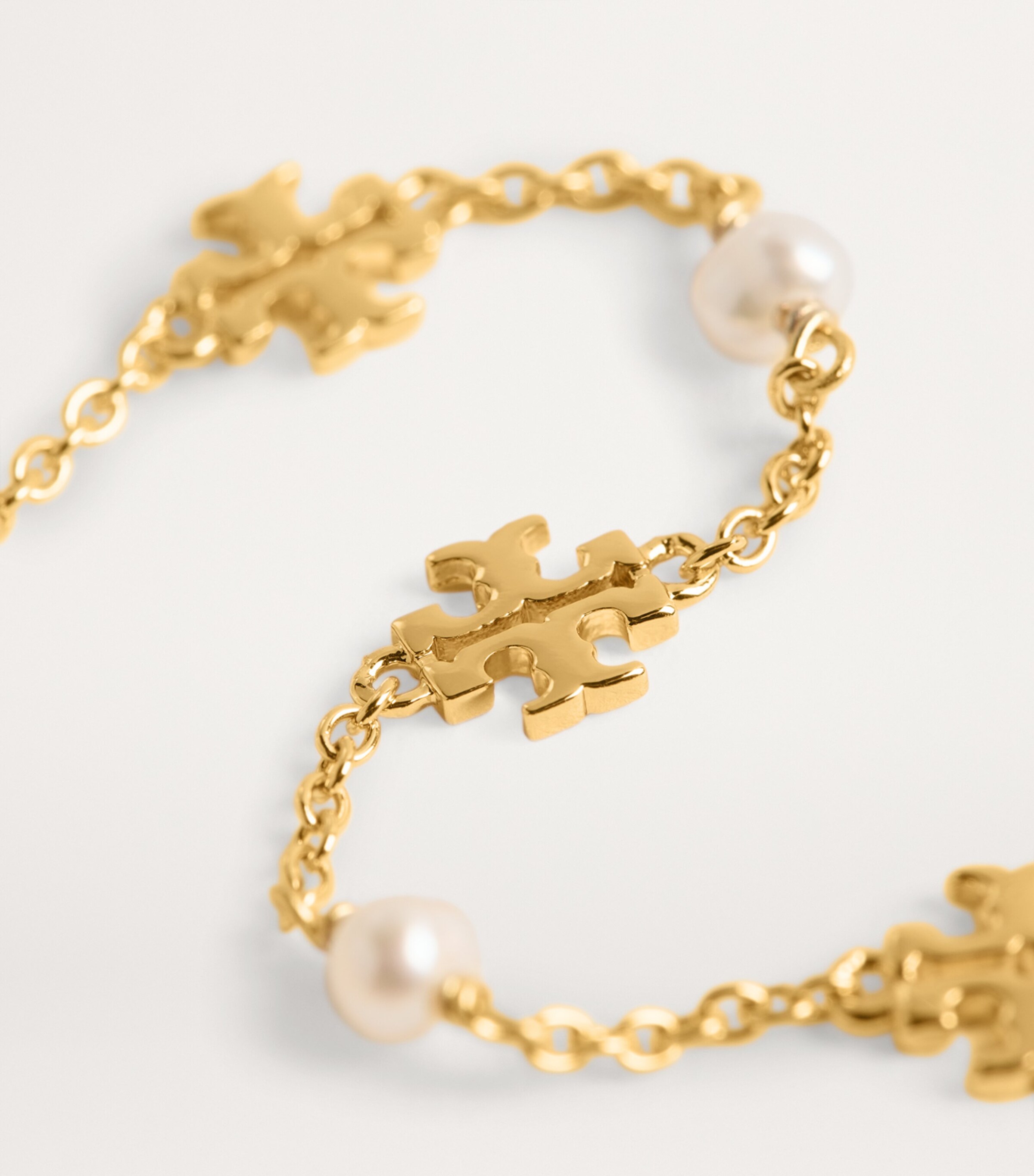 Tory Burch Kira Pearl Chain Bracelet Tory Gold / Pearl Image 4