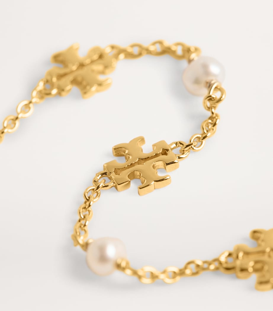 Kira Pearl Chain Bracelet TORY GOLD / PEARL Image 4