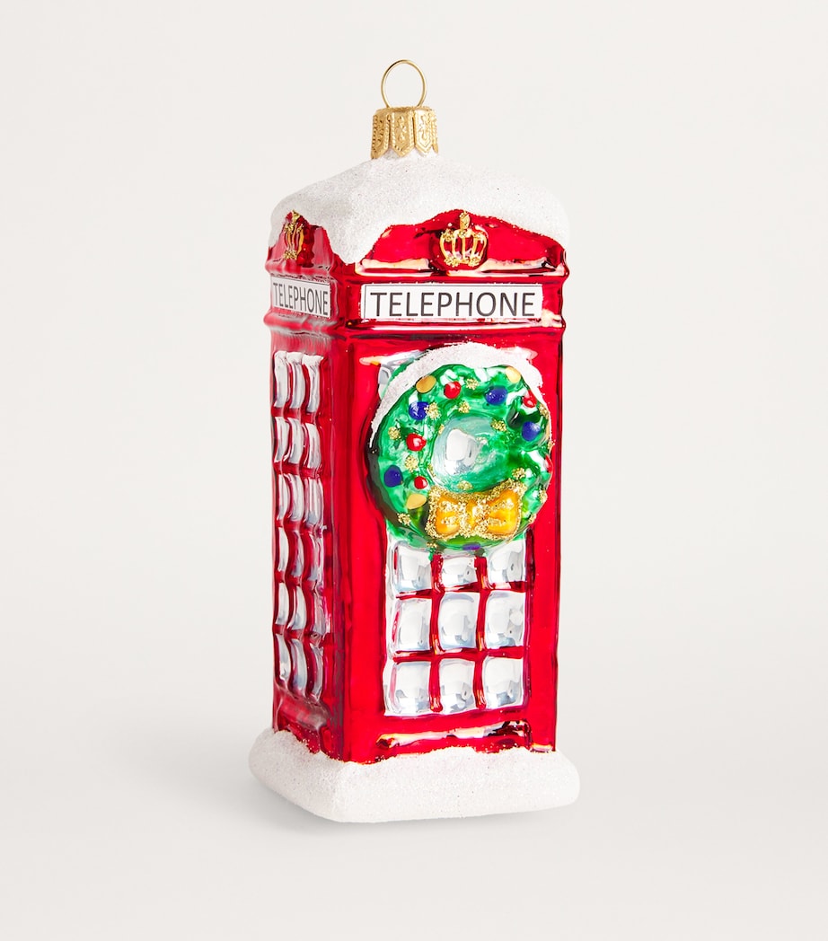 Telephone Booth Tree Decoration RED Image 2