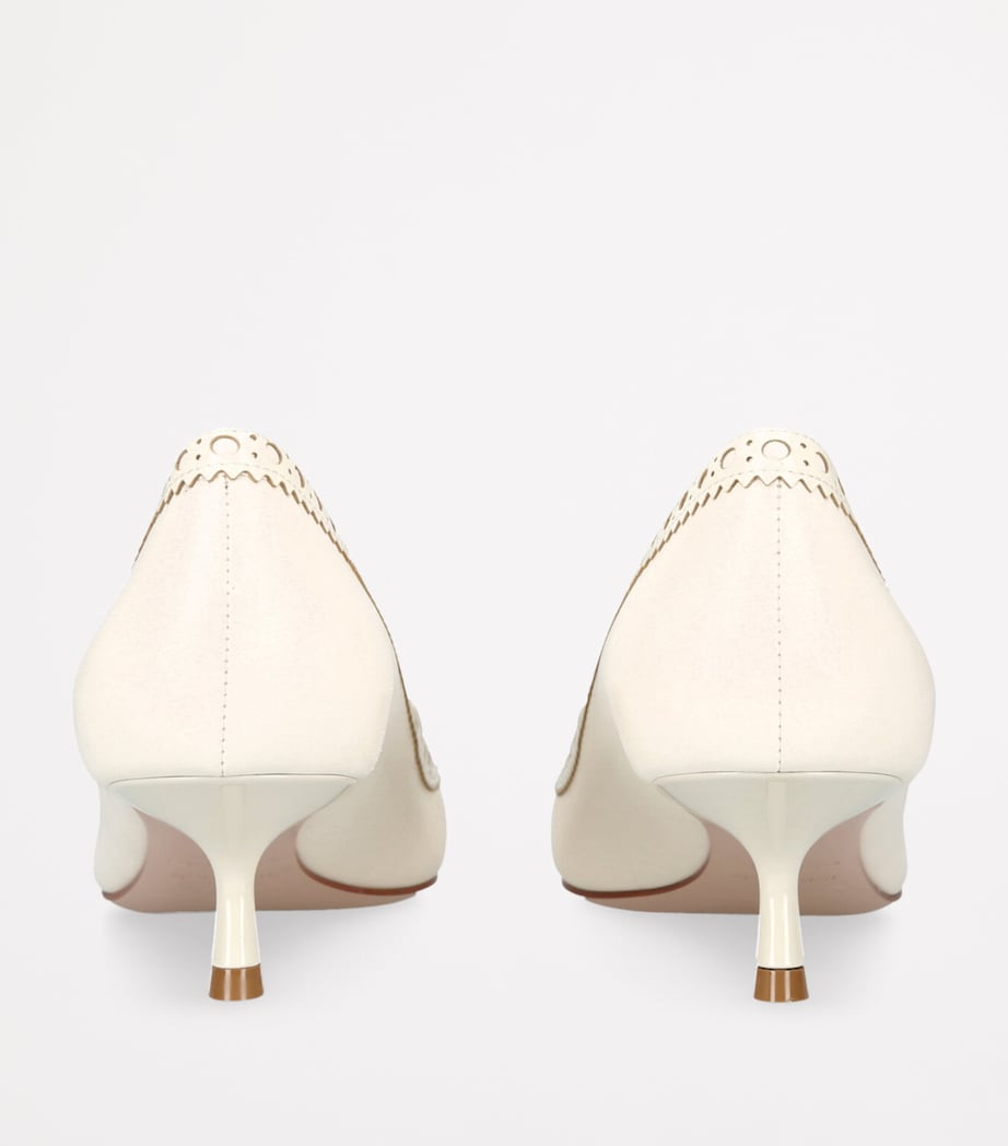 Leather Viv In The City Pumps 45 WHITE Image 2