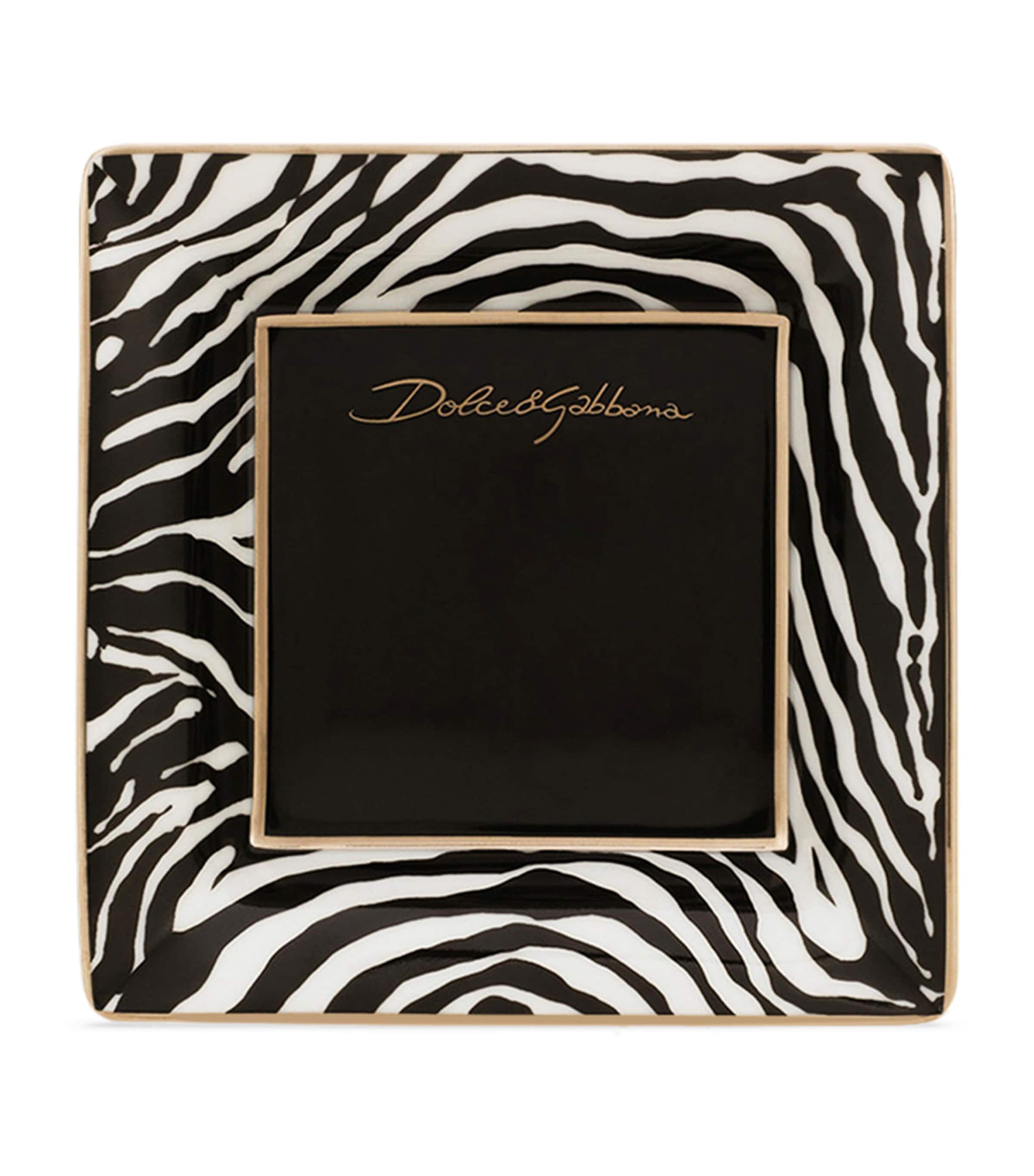 Set of 3 Porcelain Zebra Decorative Square Plates (10cm) UZ004-ZEBRA Image 4
