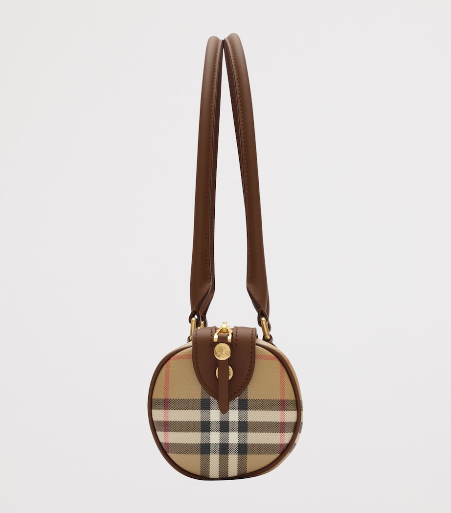 Burberry Mini Check Barrel Bag Archive Beige Image 4