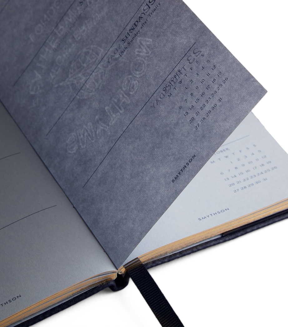 Smythson Panama Leather Weekly Diary 2025 Navy Image 3