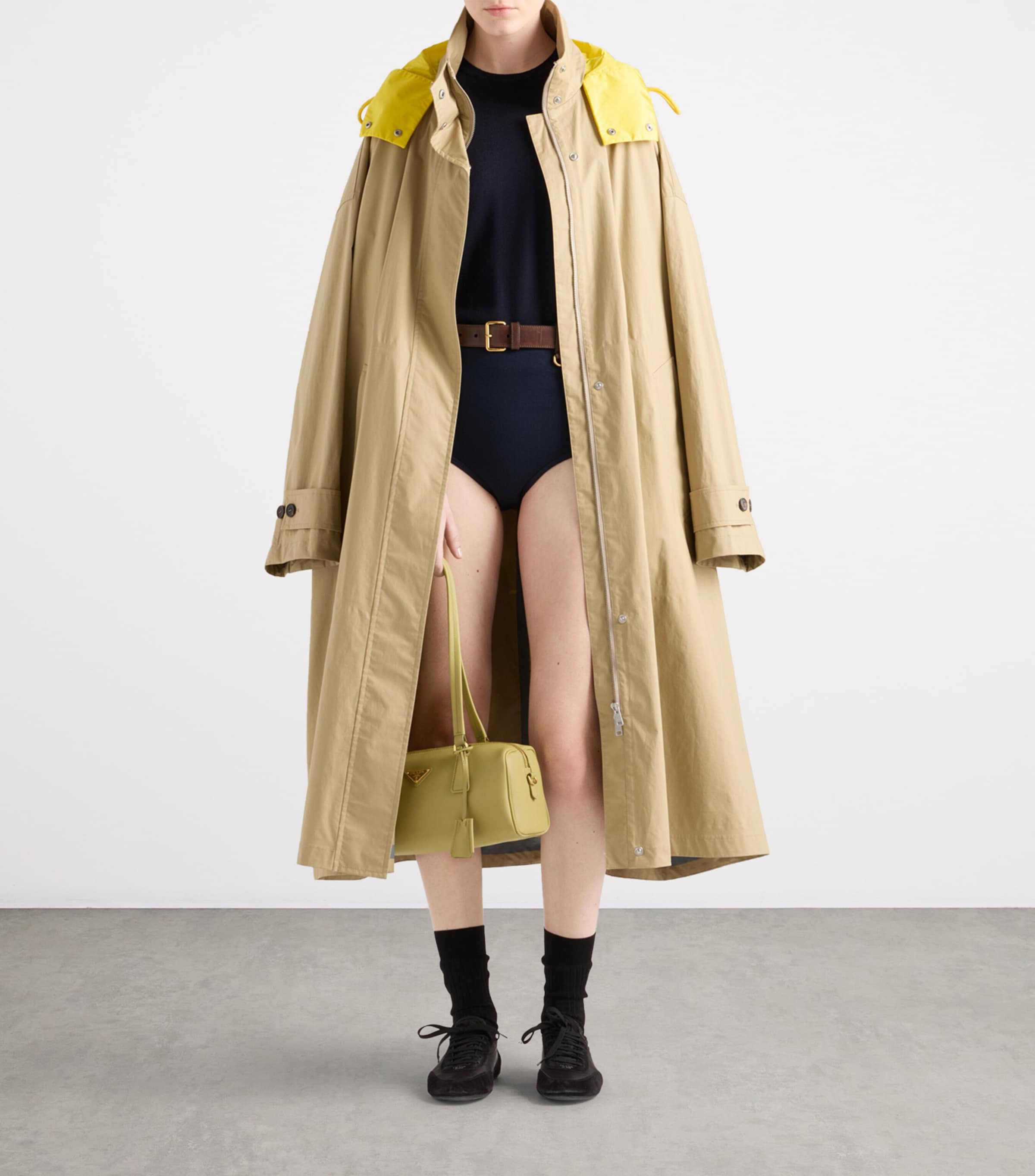 Cotton Belted Trench Coat F0241 Image 2