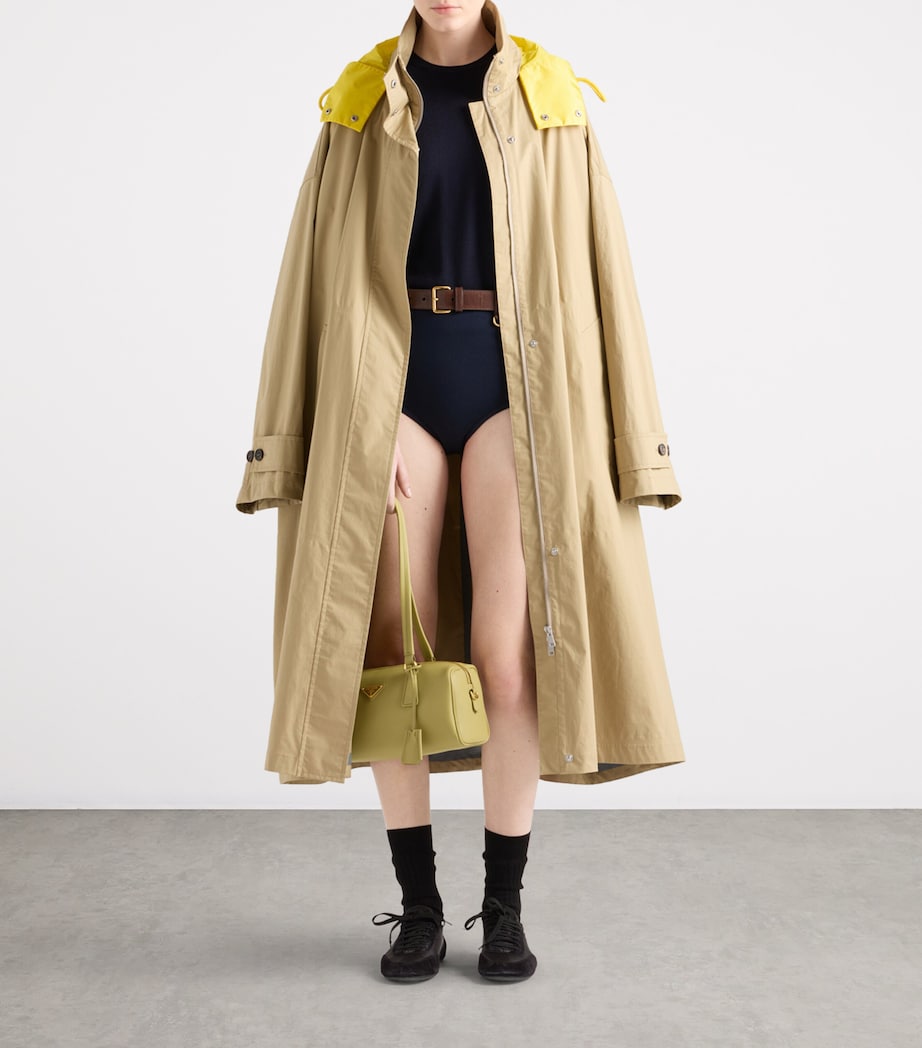 Cotton Belted Trench Coat F0241 Image 2