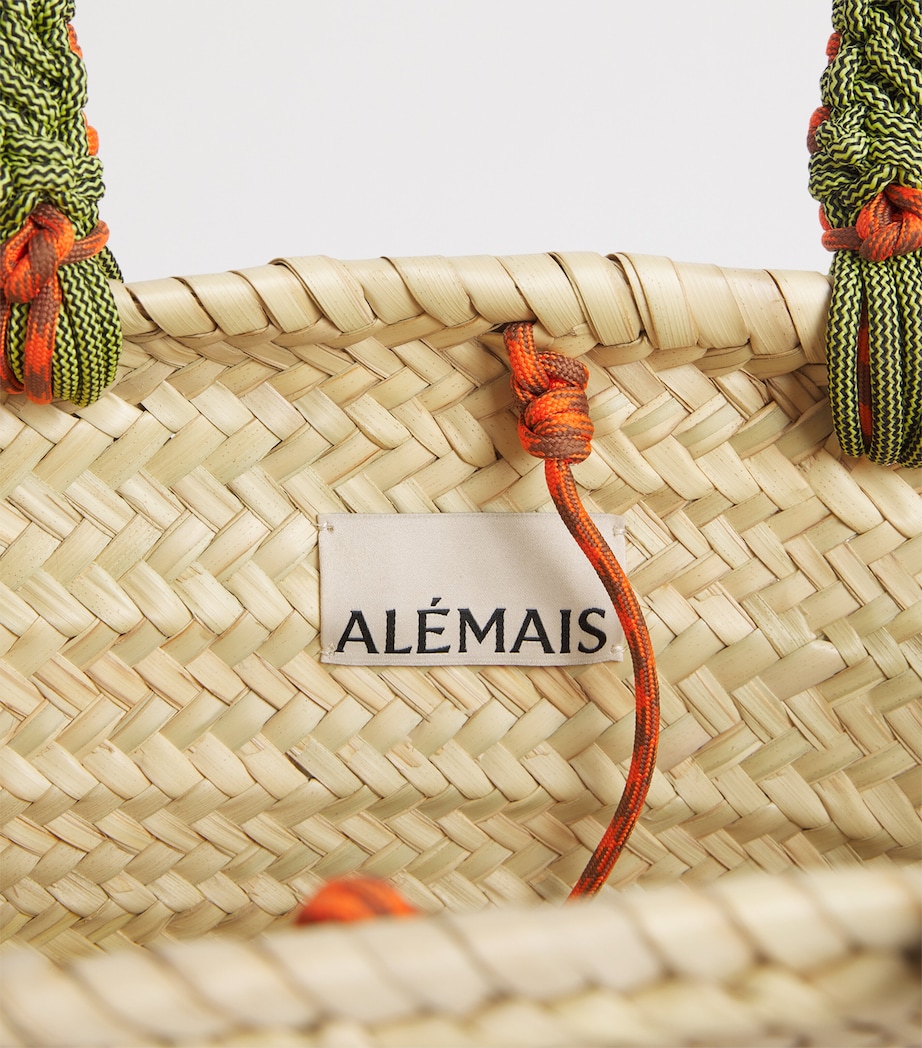 ALEMAIS Womens Embroidered Island Cove Tote Bag Image 5