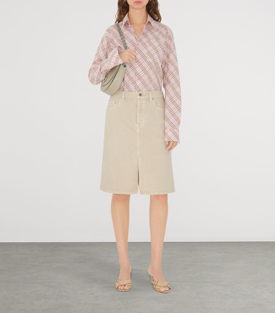 Mini Denim Skirt OAT Image 2