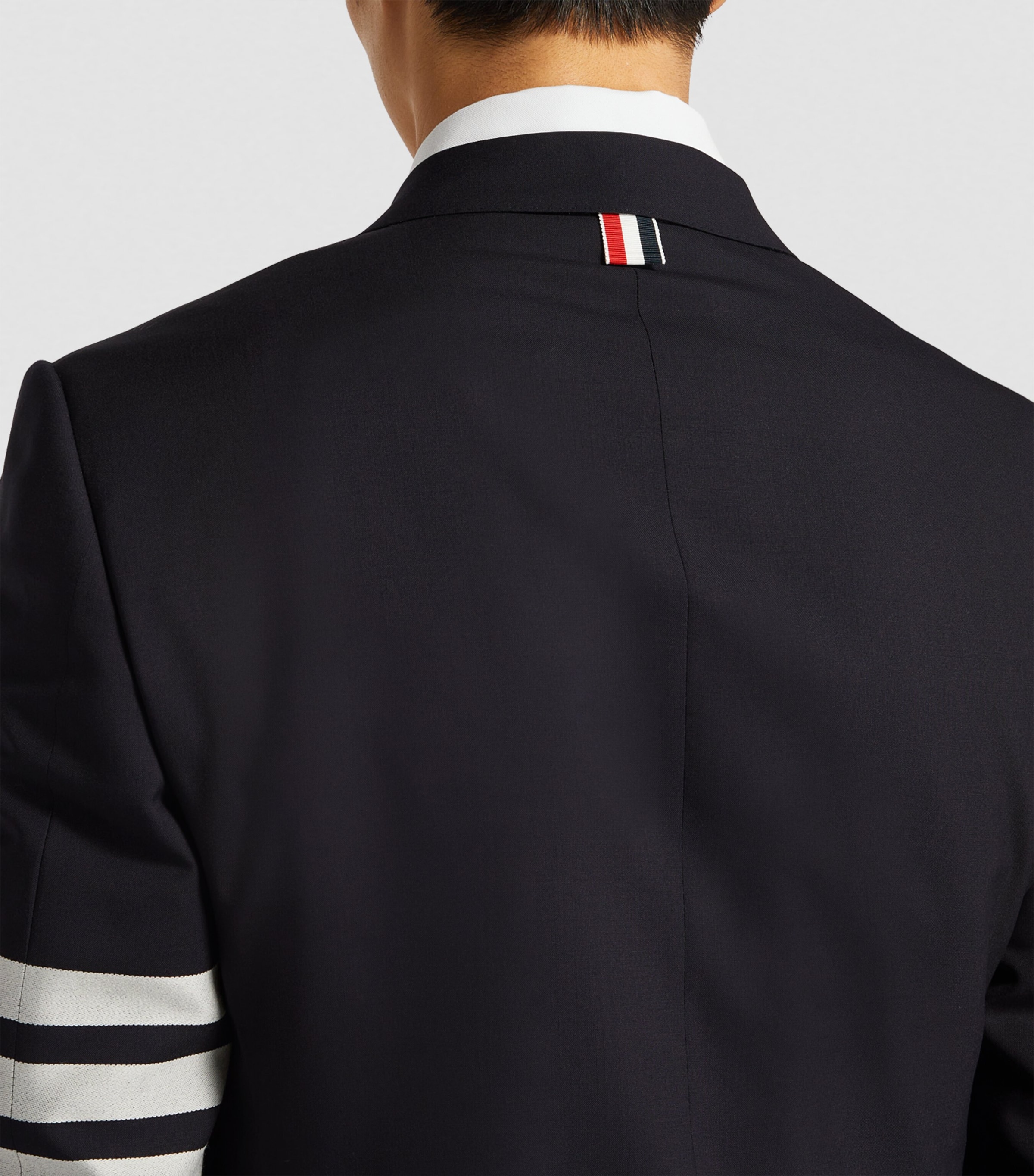 Wool 4-Bar Stripe Blazer NAVY Image 6