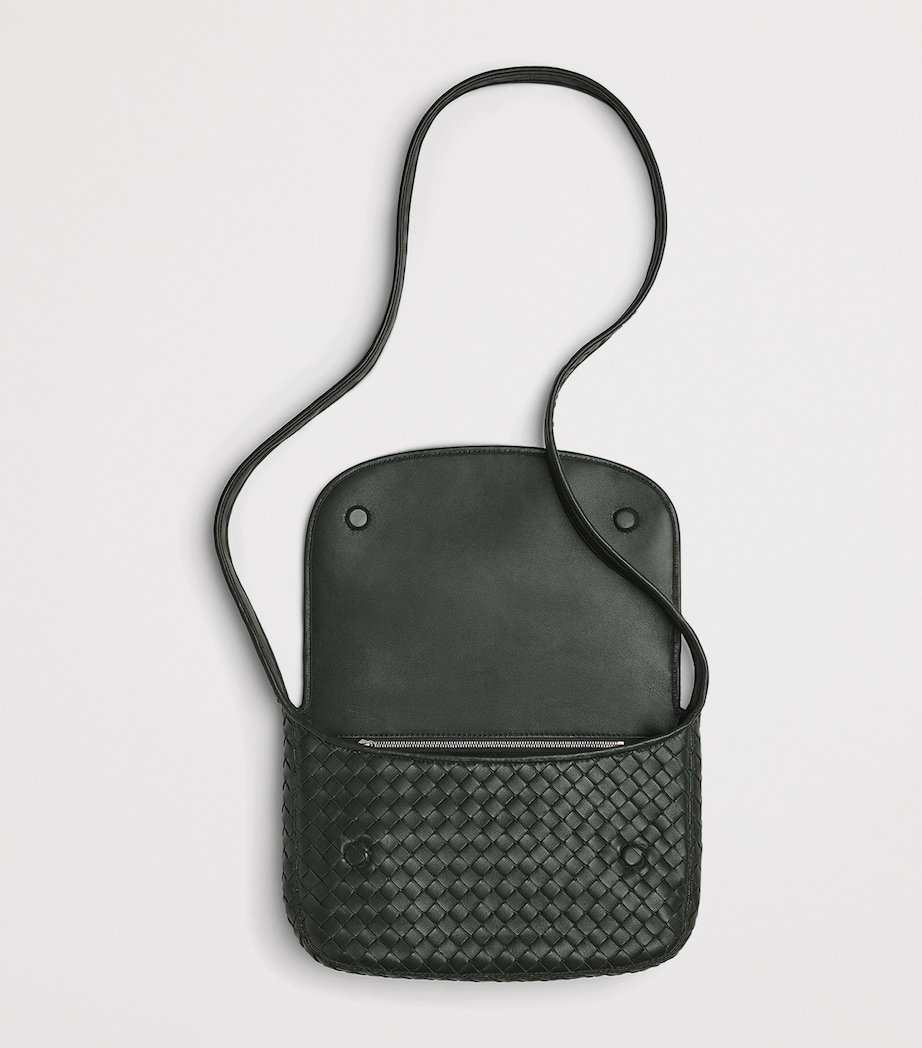 Leather Intrecciato Veneto Messenger Bag 3009 Image 3