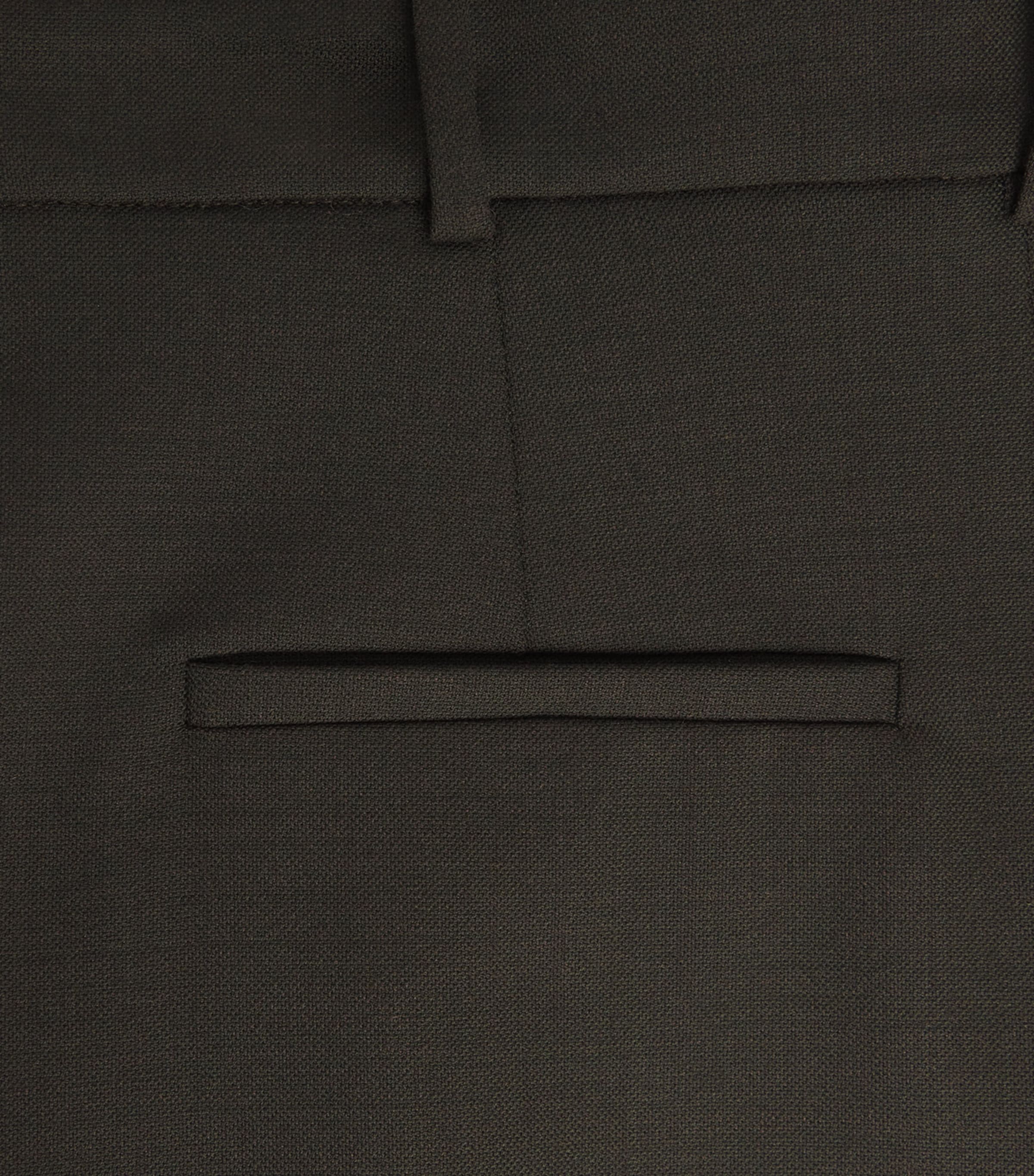 Wool-Blend Wide-Leg Trousers KHAKI Image 5