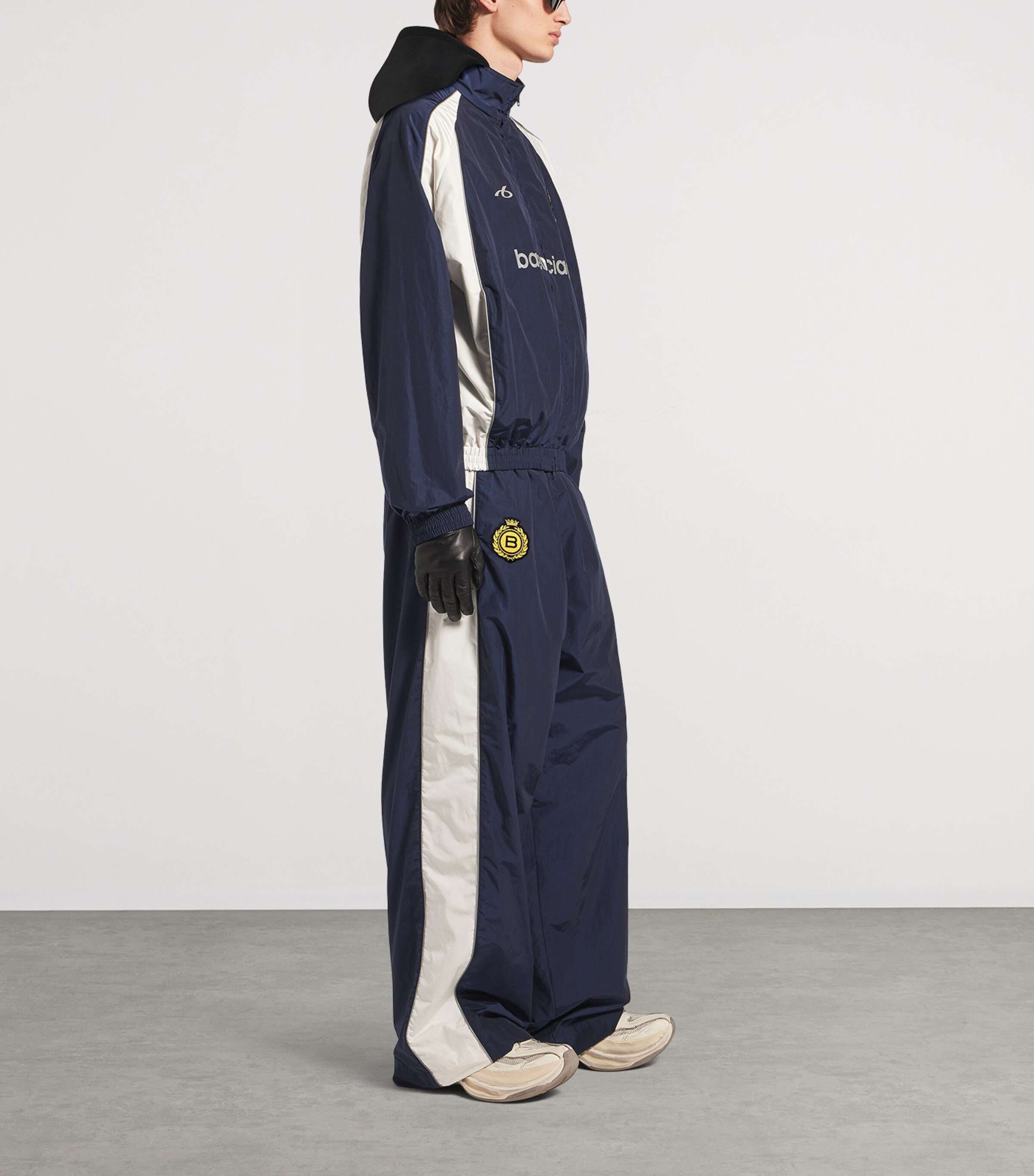 Balenciaga Mens Cotton-Blend Technical Trousers Image 4