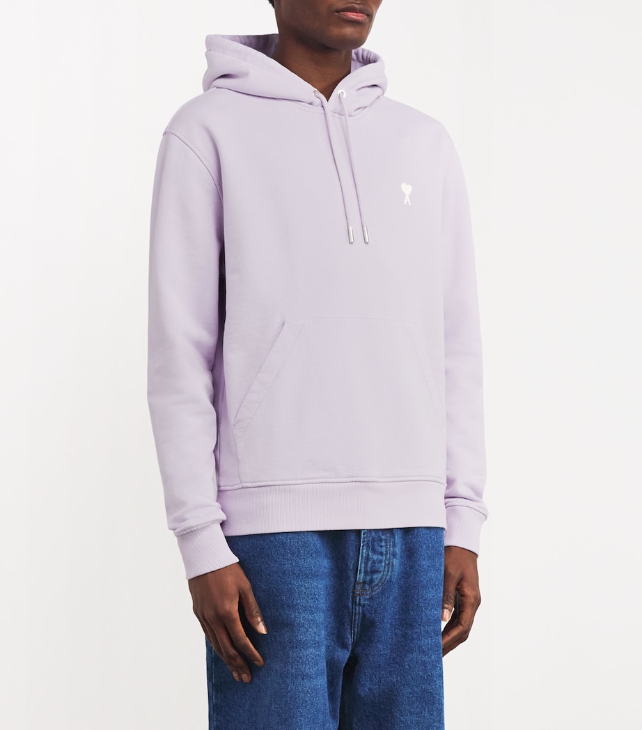 AMI Paris Mens Cotton Ami de Coeur Hoodie Image 3