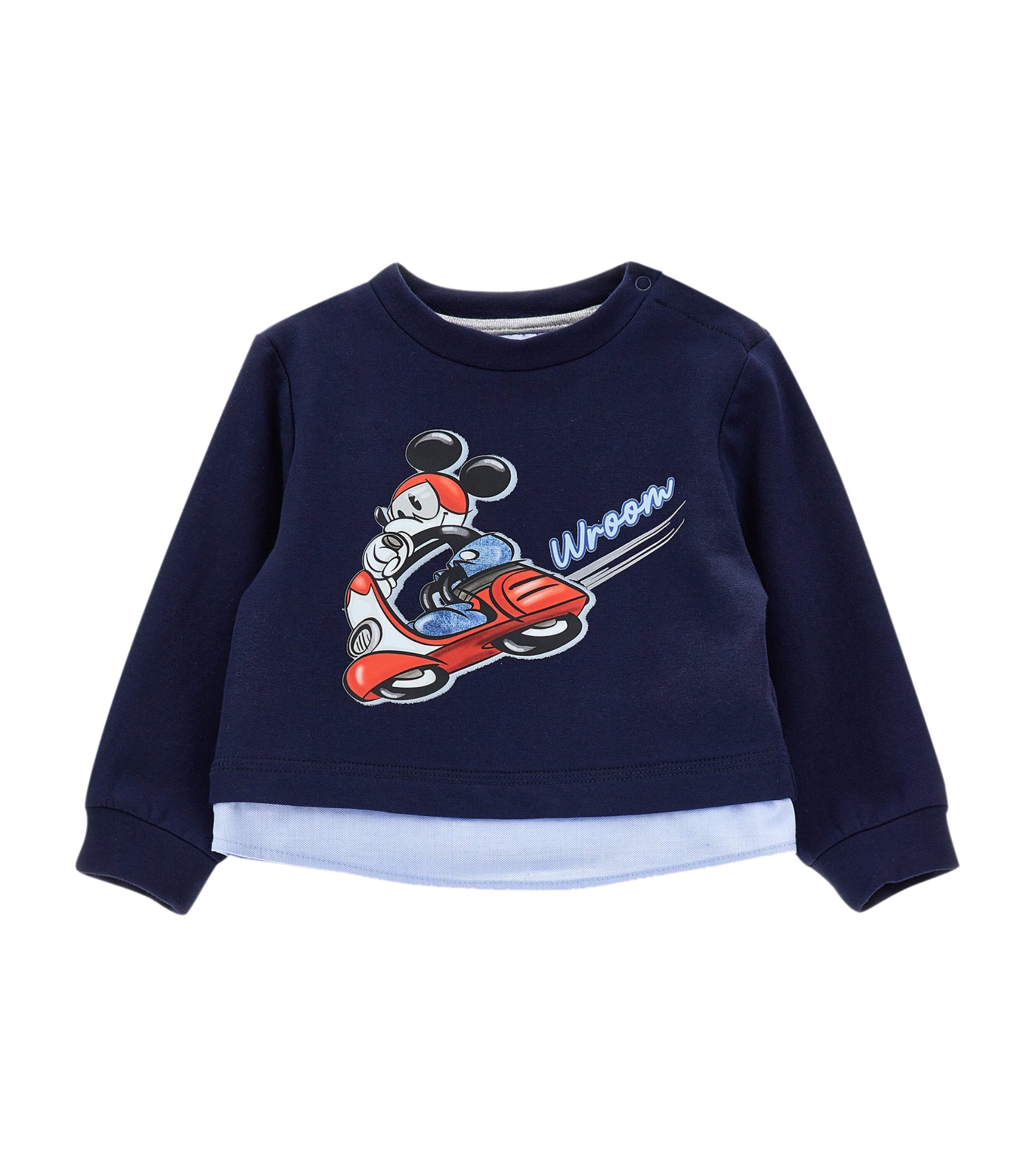 Monnalisa Kids' Mickey Mouse Print Sweatshirt In Black