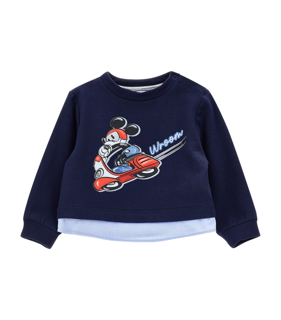 Mickey Mouse Print Sweatshirt (6-24 Months) OCEAN Image 1