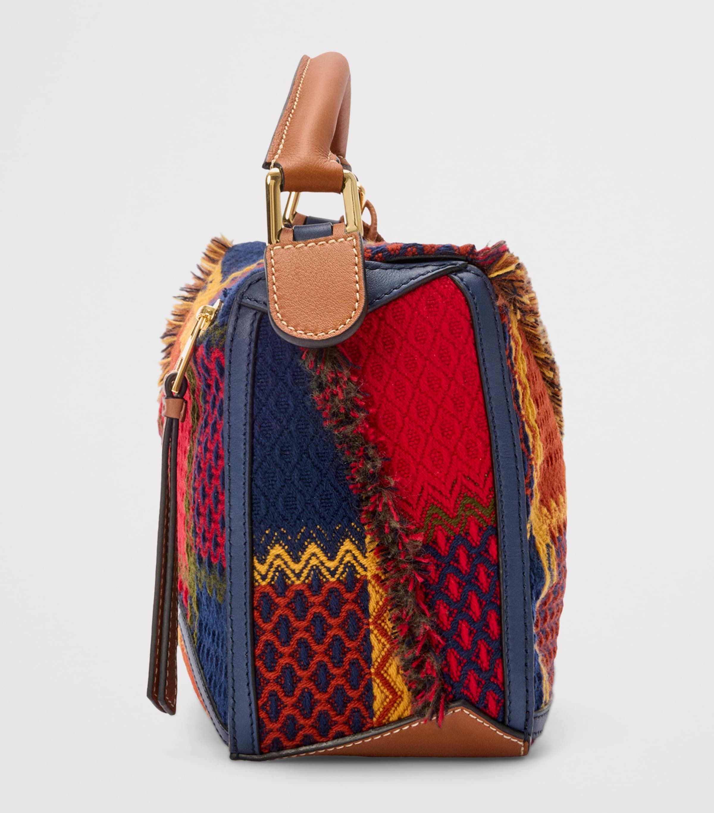 LOEWE Puzzle 10 Re-Edition Tartan Top-Handle Bag | Harrods HK