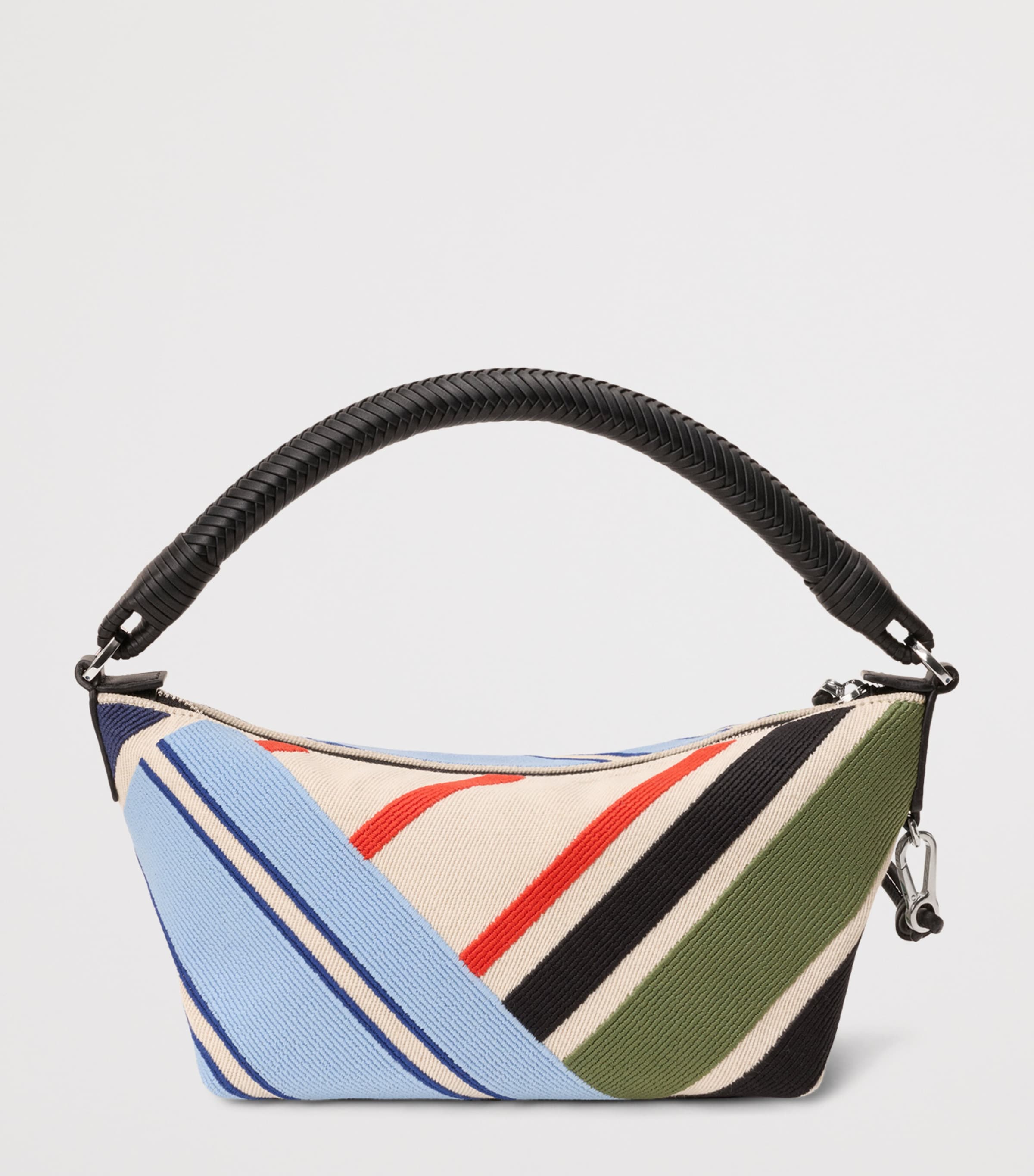 LOEWE Embroidered Cala Top-Handle Bag Ecru/multicolor Image 4