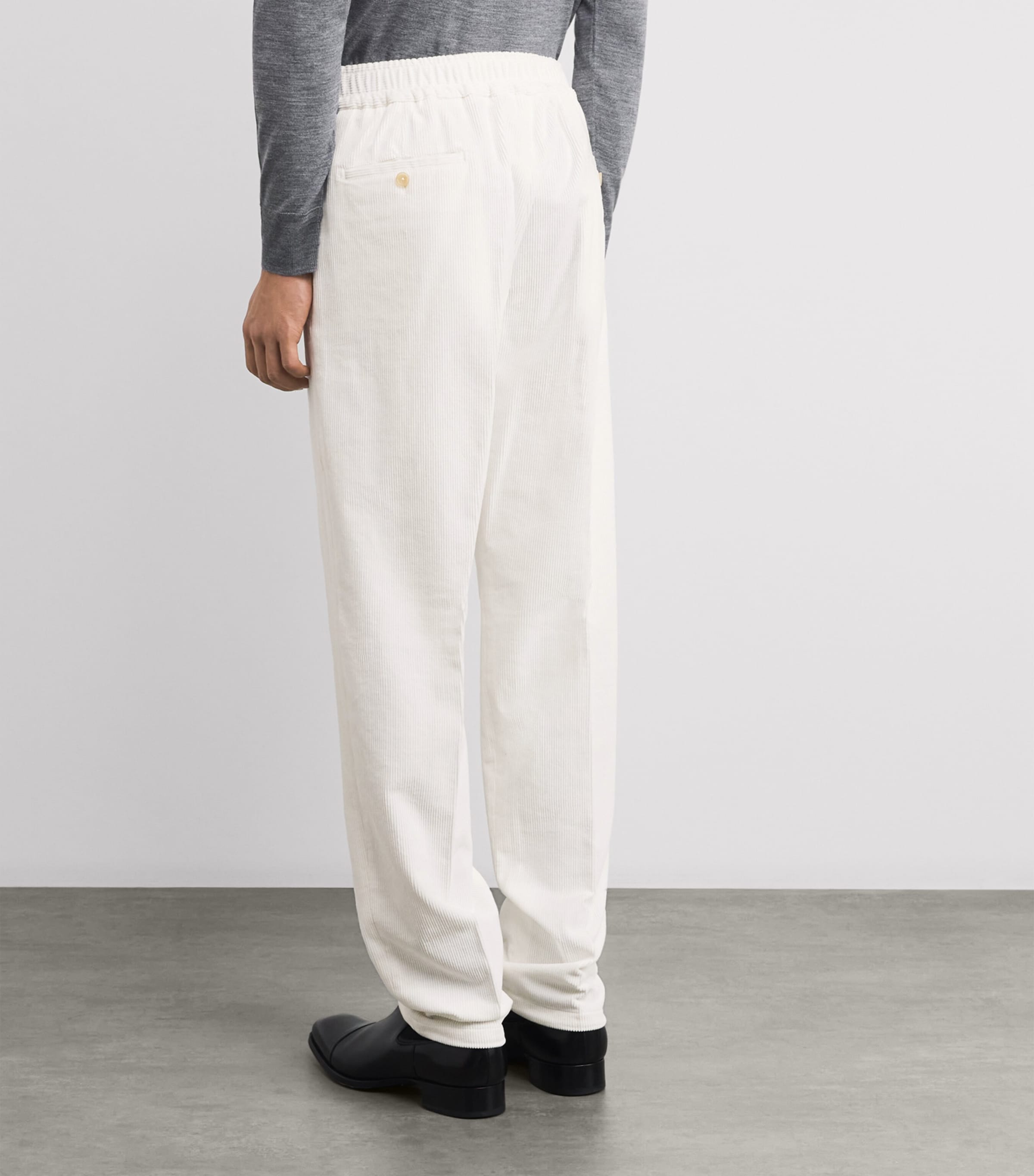 Corduroy Pleated Trousers 010 Image 4