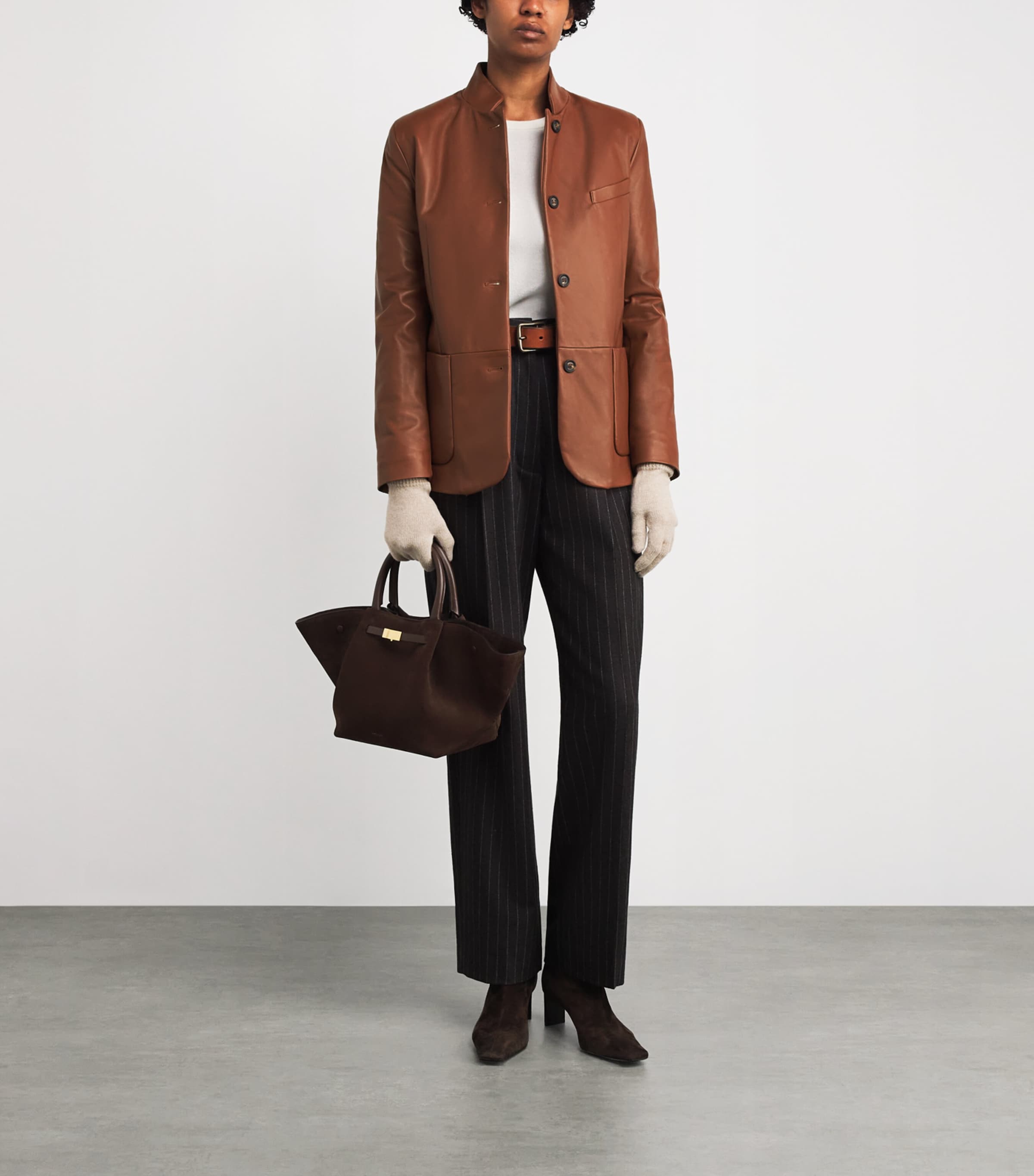 Single-Breasted Lamb Leather Jacket VICUNA Image 2