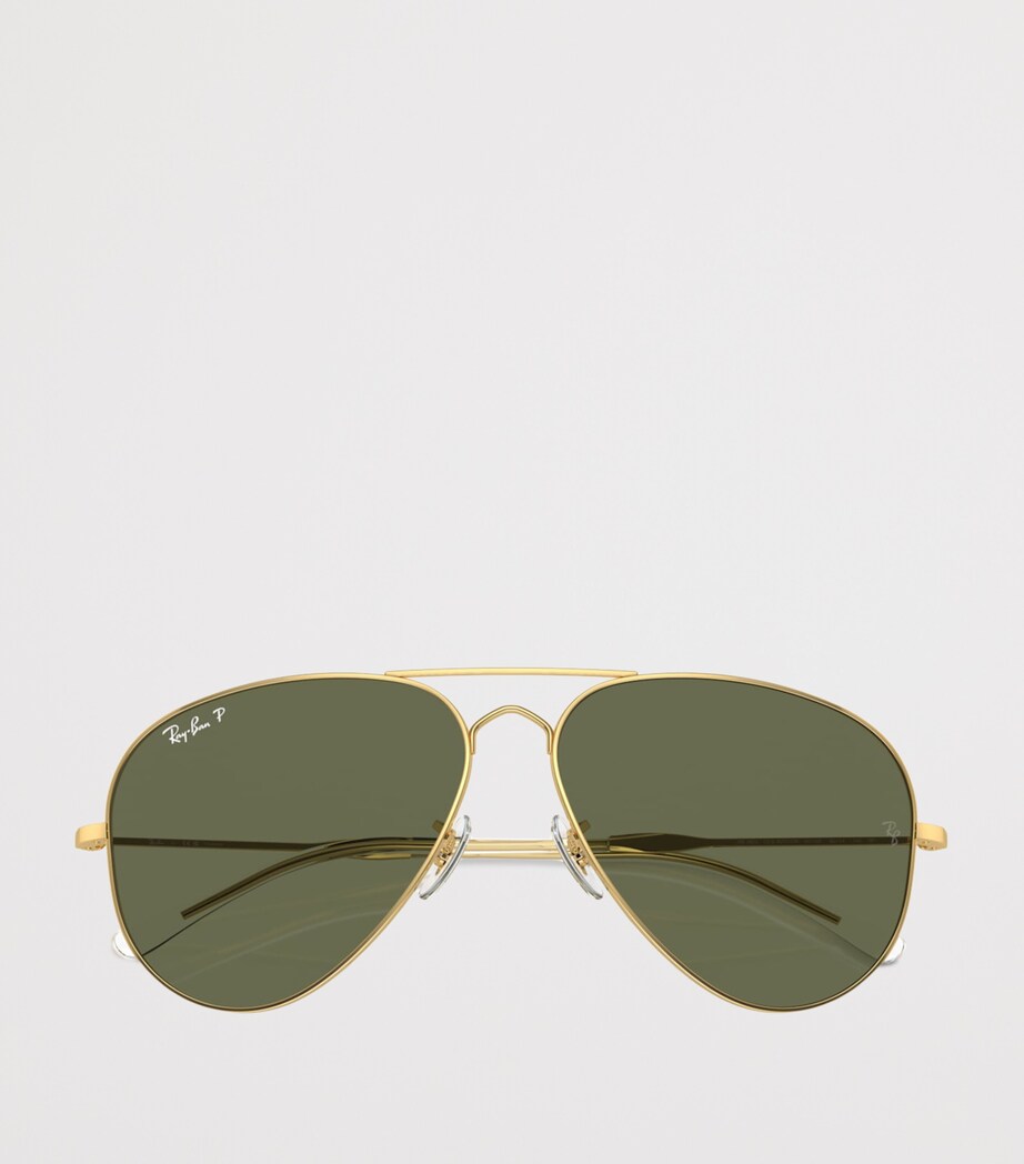 Ray-Ban Metal Old Aviator Pilot Sunglasses Image 5
