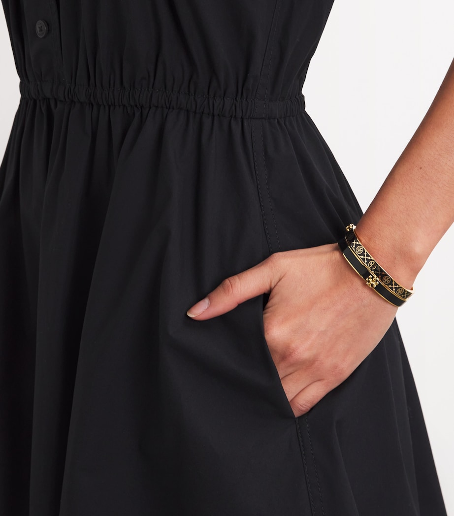 Enamel-Trim Kira Hinge Bangle TORY GOLD / BLACK Image 5