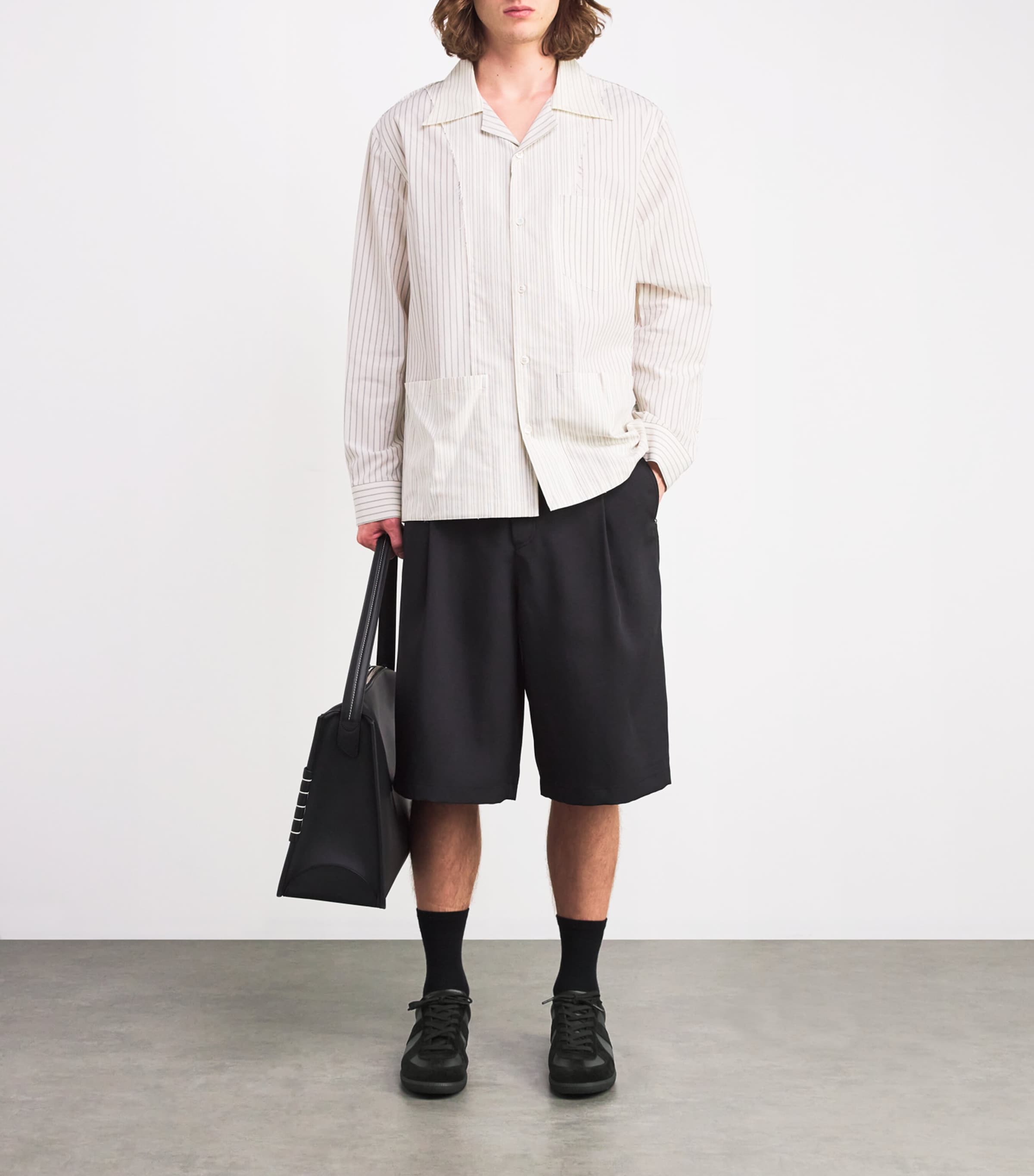 Leather Replica Sneakers BLACK Image 5