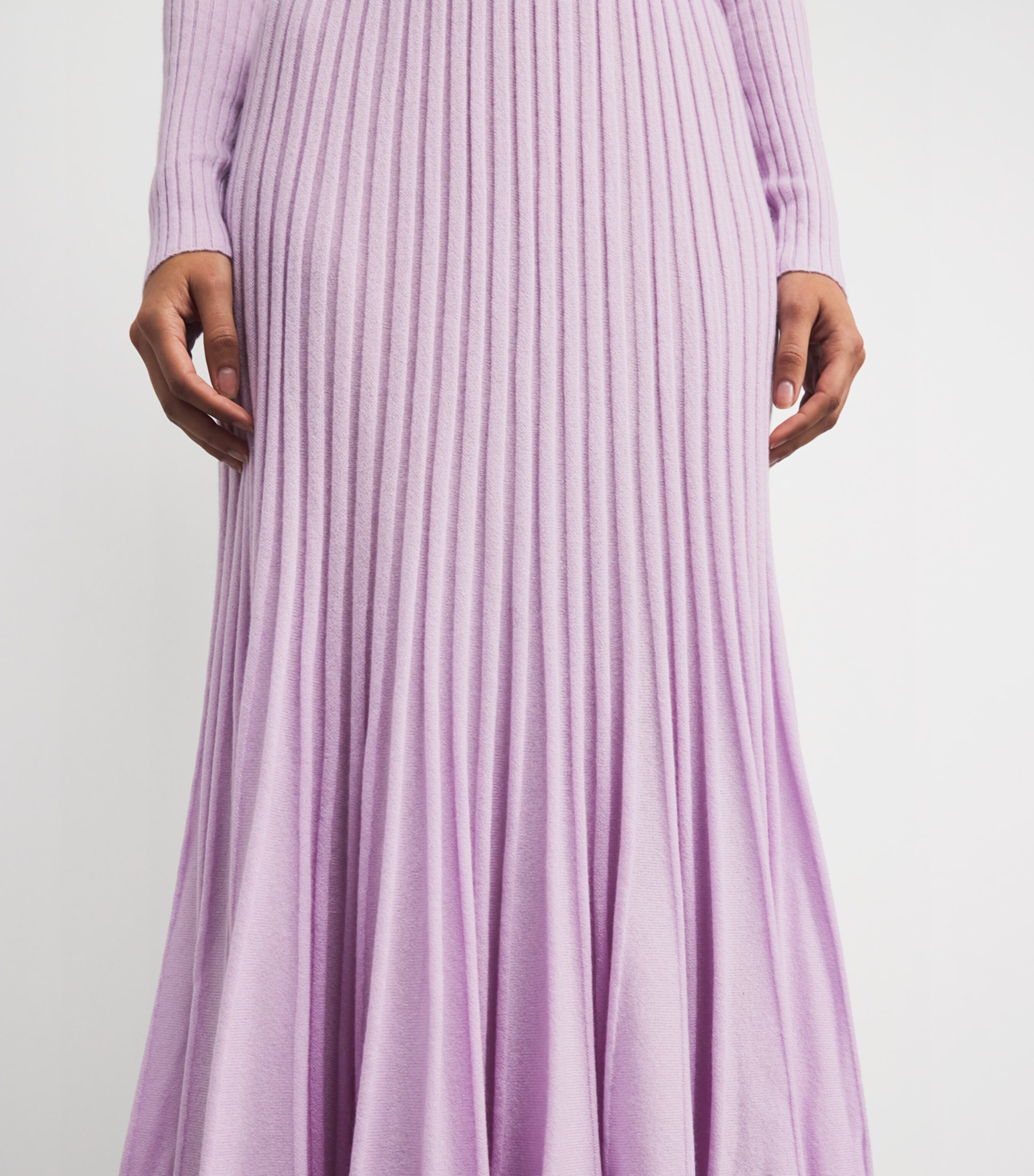 arch 4 Womens Cashmere Sabrina Midi Skirt Lilac Image 6