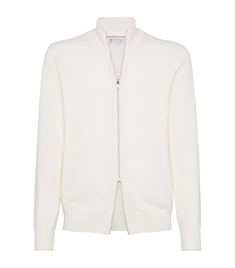 Cashmere Zip-Up Cardigan CO312 Image 1