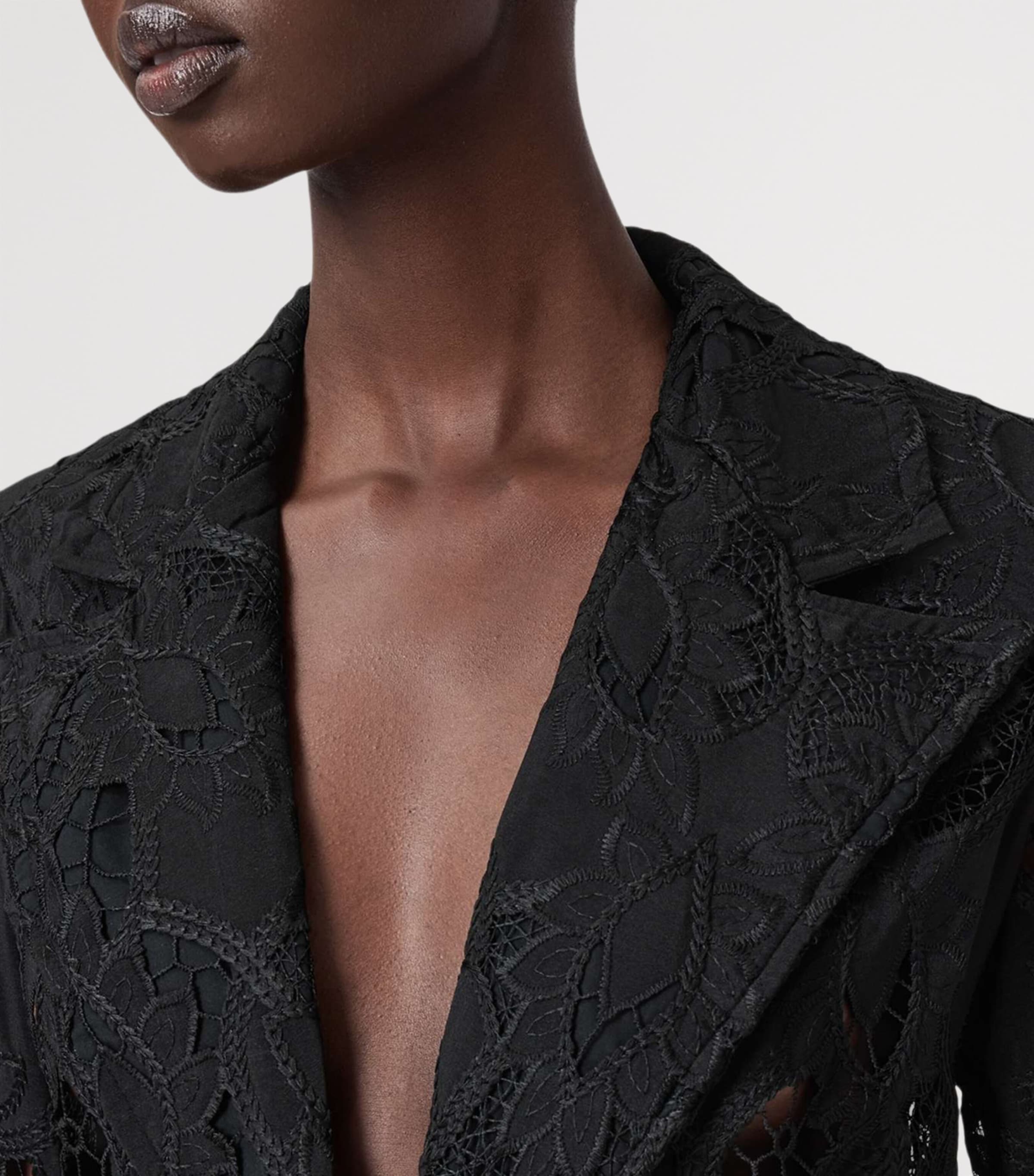 Charli Embroidered Blazer BLACK Image 8