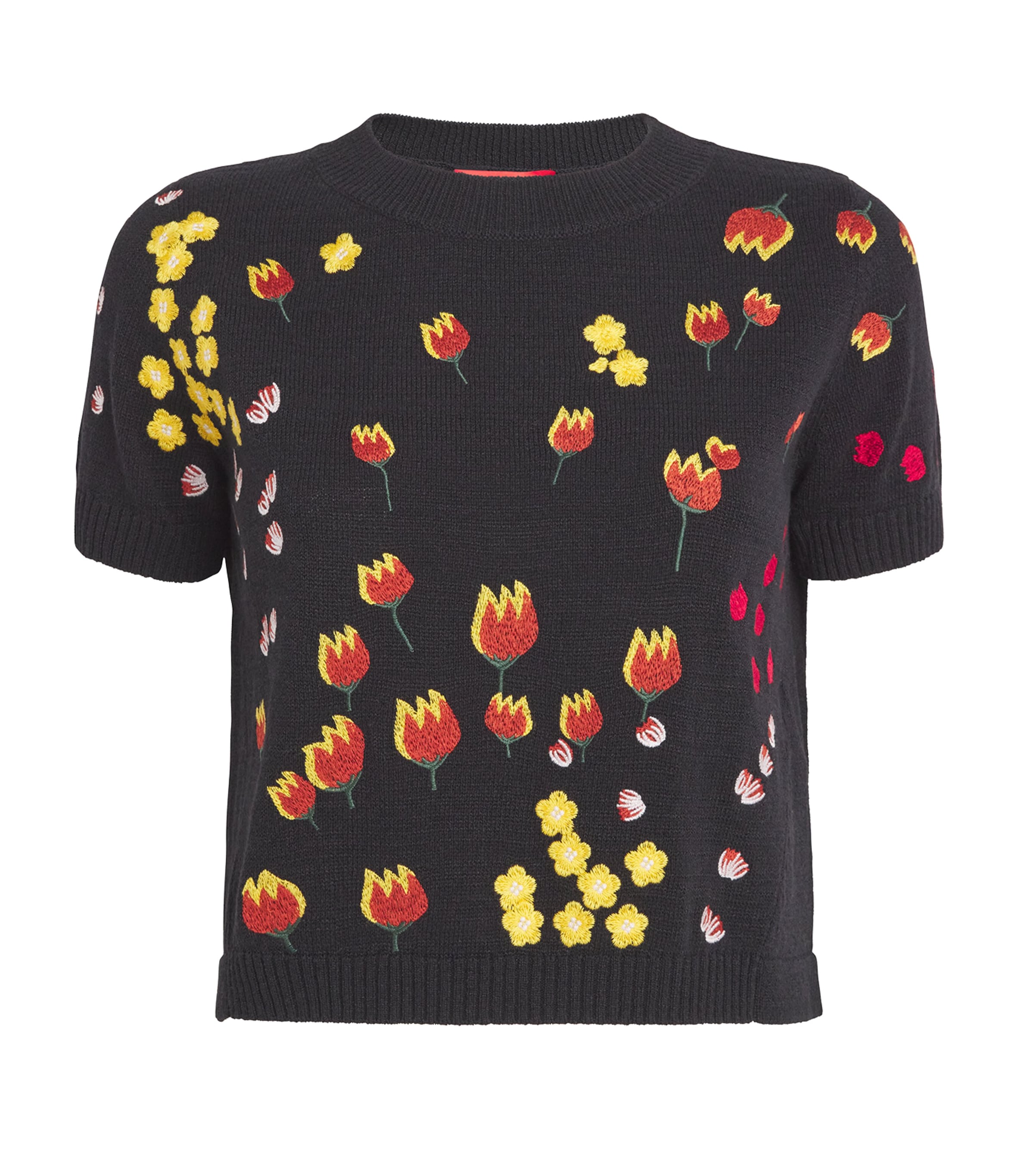 MAX & CO KNITTED EMBROIDERED T-SHIRT 